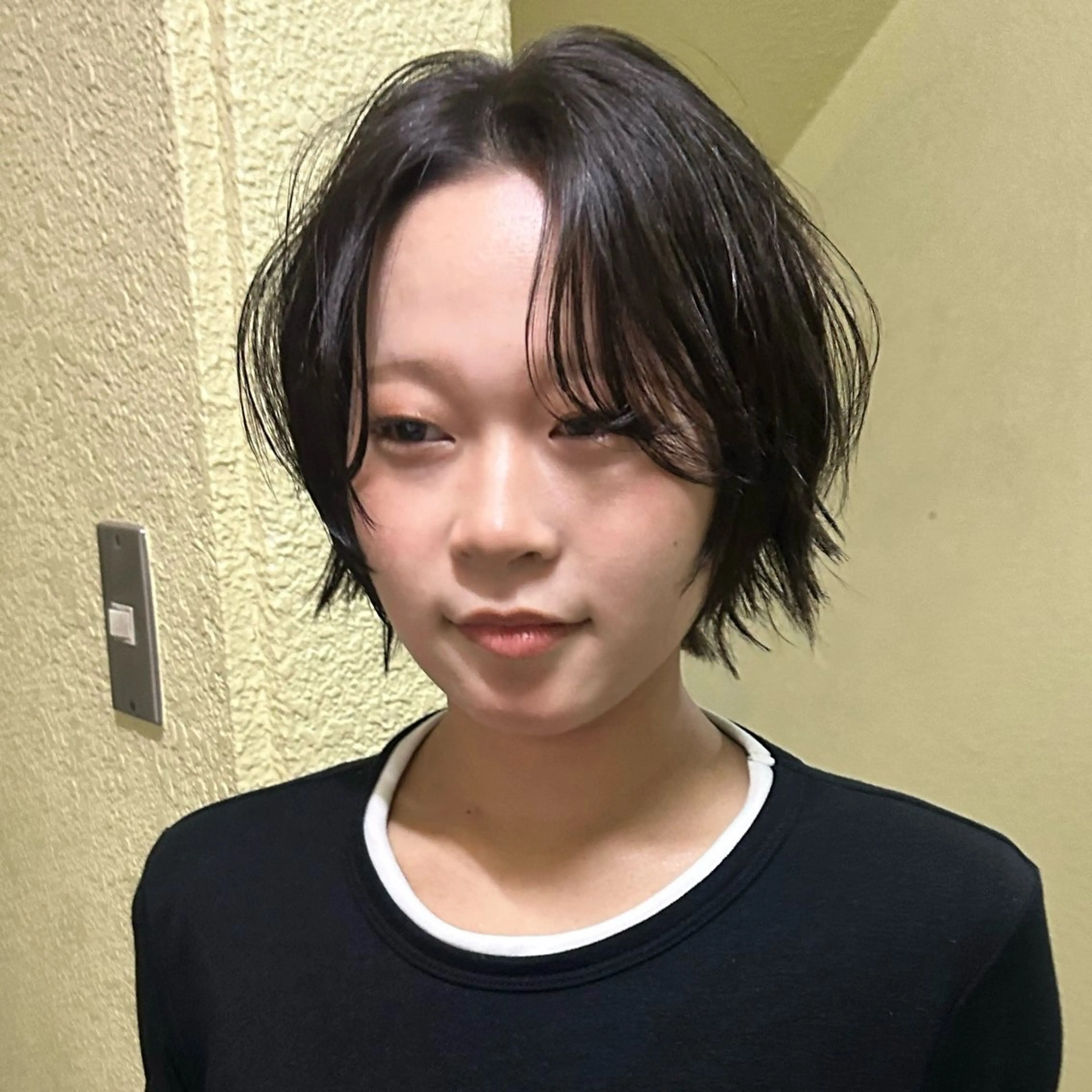 ショート ショートボブ ボブ レイヤーカット ショートヘア レイヤーカット/栄/ 顔周り/キトウモエノのヘアスタイル