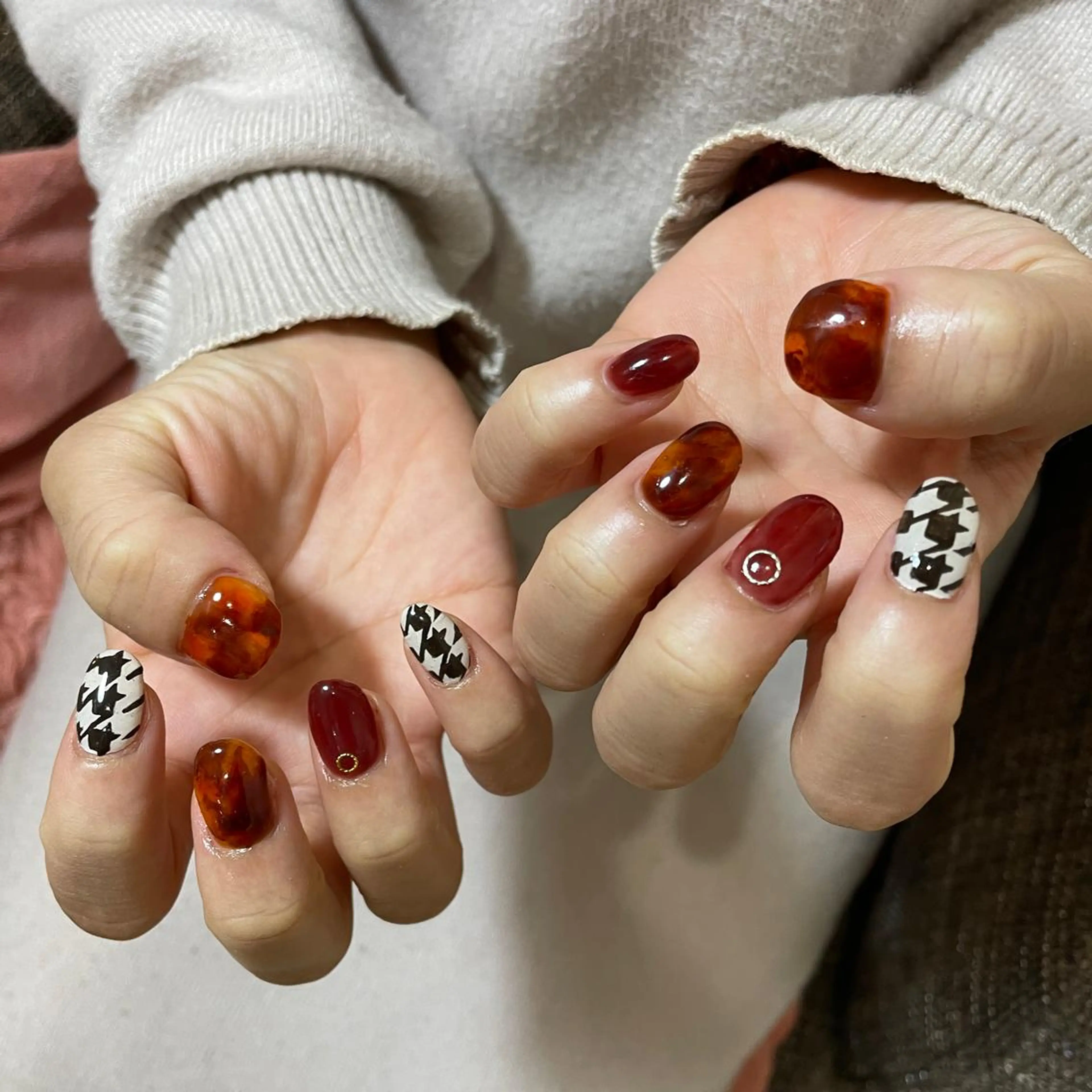 ネイル ハンドネイル フットネイル ゆびノさき茨木店 ニュアンス/アートのネイルデザイン