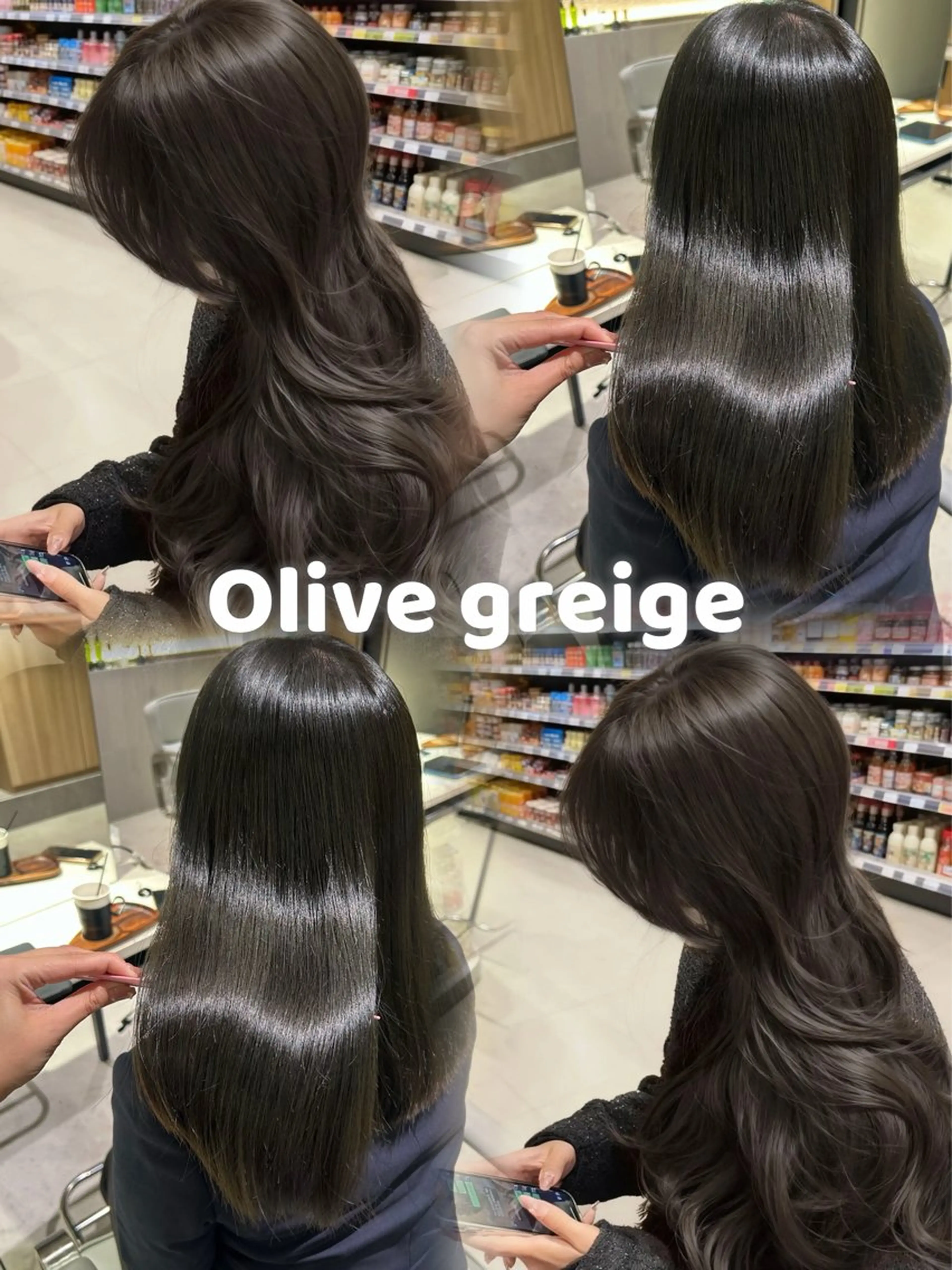 セミロング カット ヘアカラー トリートメント しげ ゆりか/透明感 カラー/顔周りカットのヘアスタイル