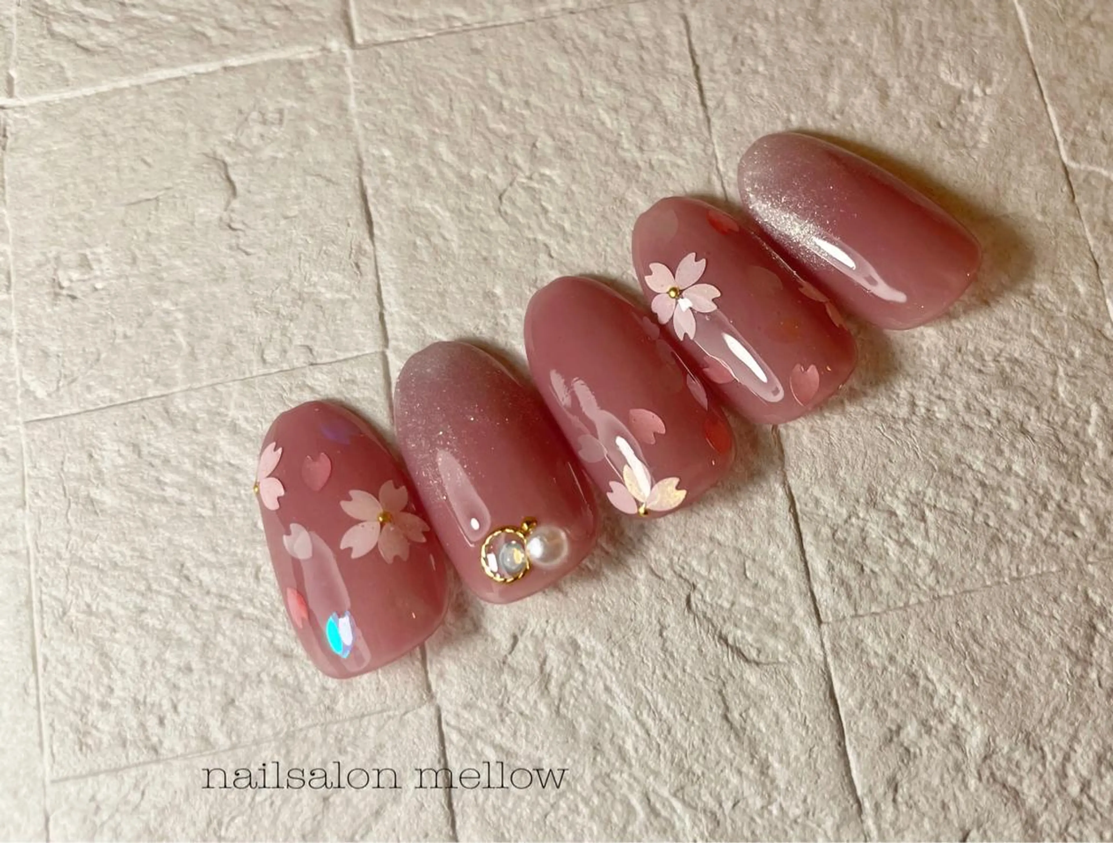 ネイル 桜ネイル 大山 浩美のネイルデザイン