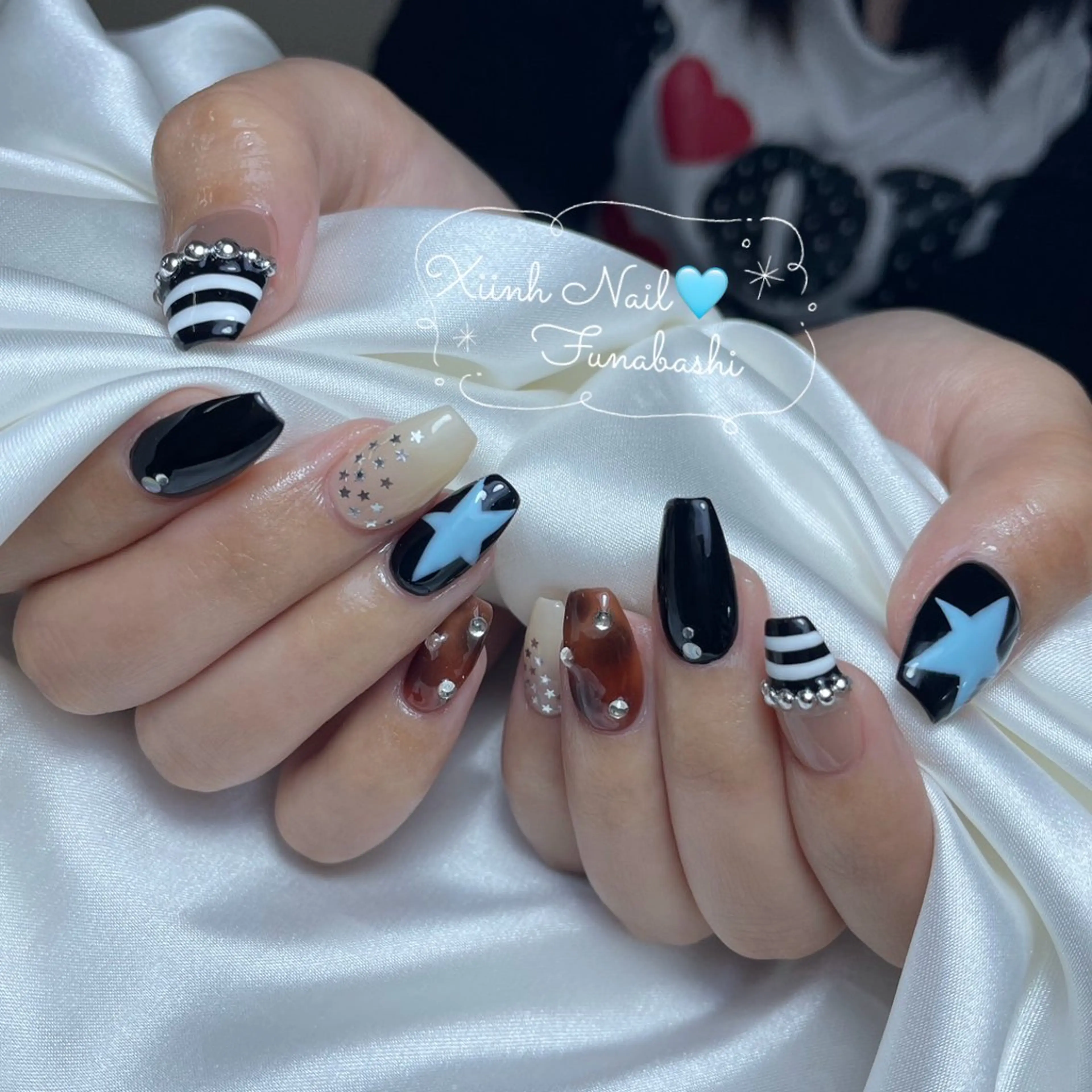 ネイル チークネイル 桜ネイル 長さ出し フットネイル ジェルネイル ハンドネイル XIINH NAIL SALONのネイルデザイン