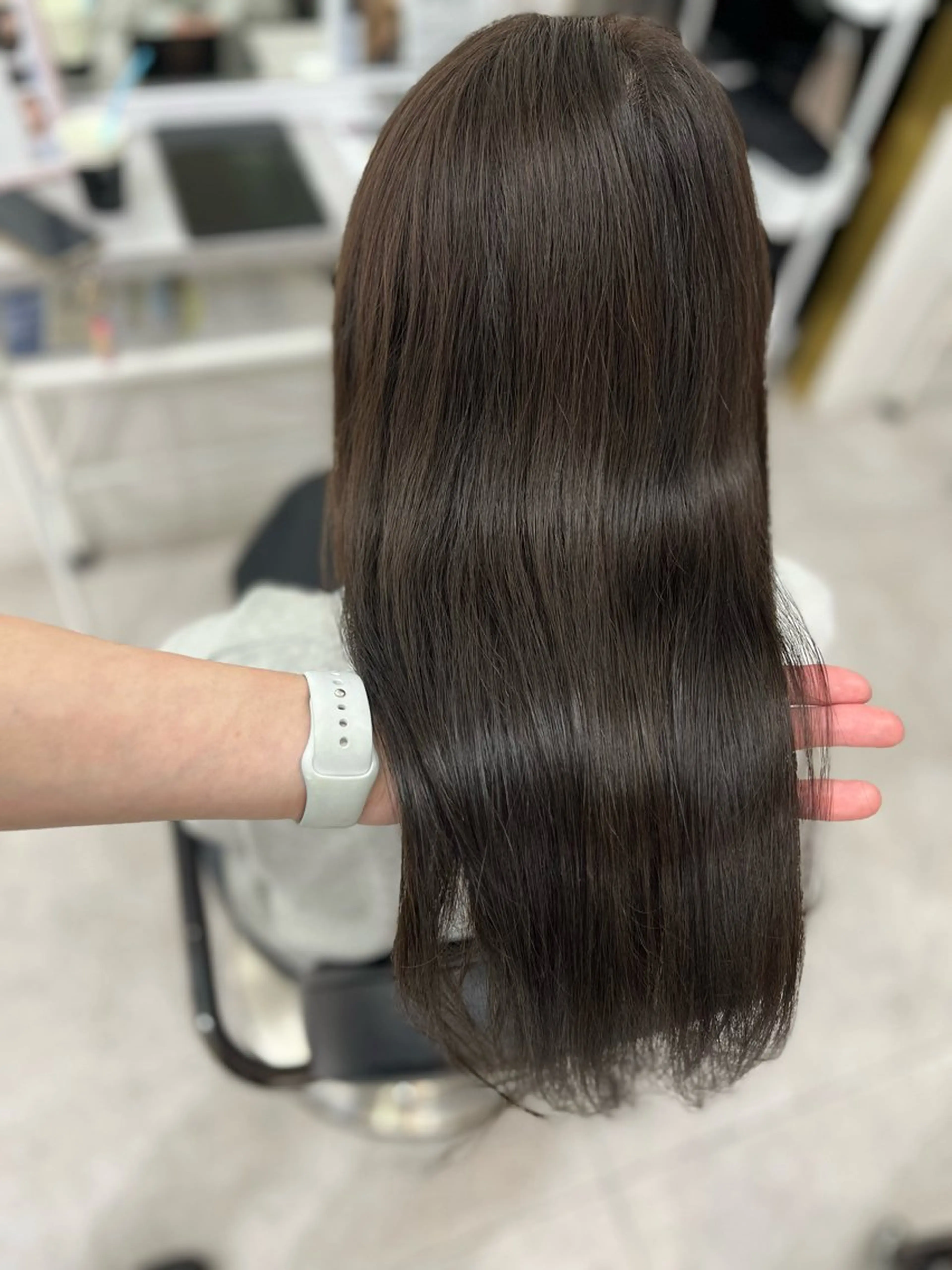 ロング カラー アッシュ アッシュグレー アッシュグレージュ グレージュ 🫧ぷる艶カラー🫧 Yuubi🦩のヘアスタイル