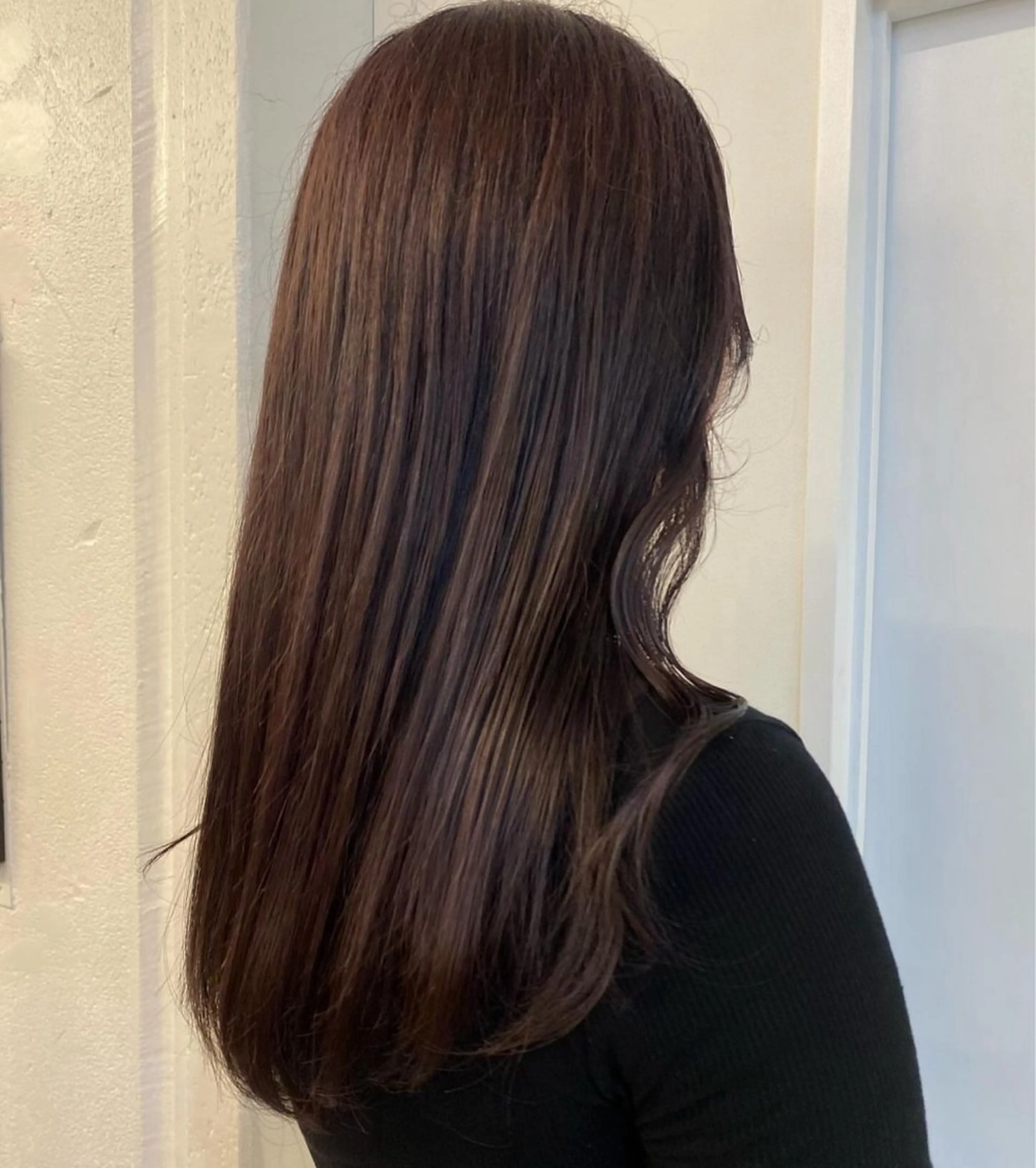 セミロング カラー tomu/大名/艶髪 髪質改善/透明感のヘアスタイル