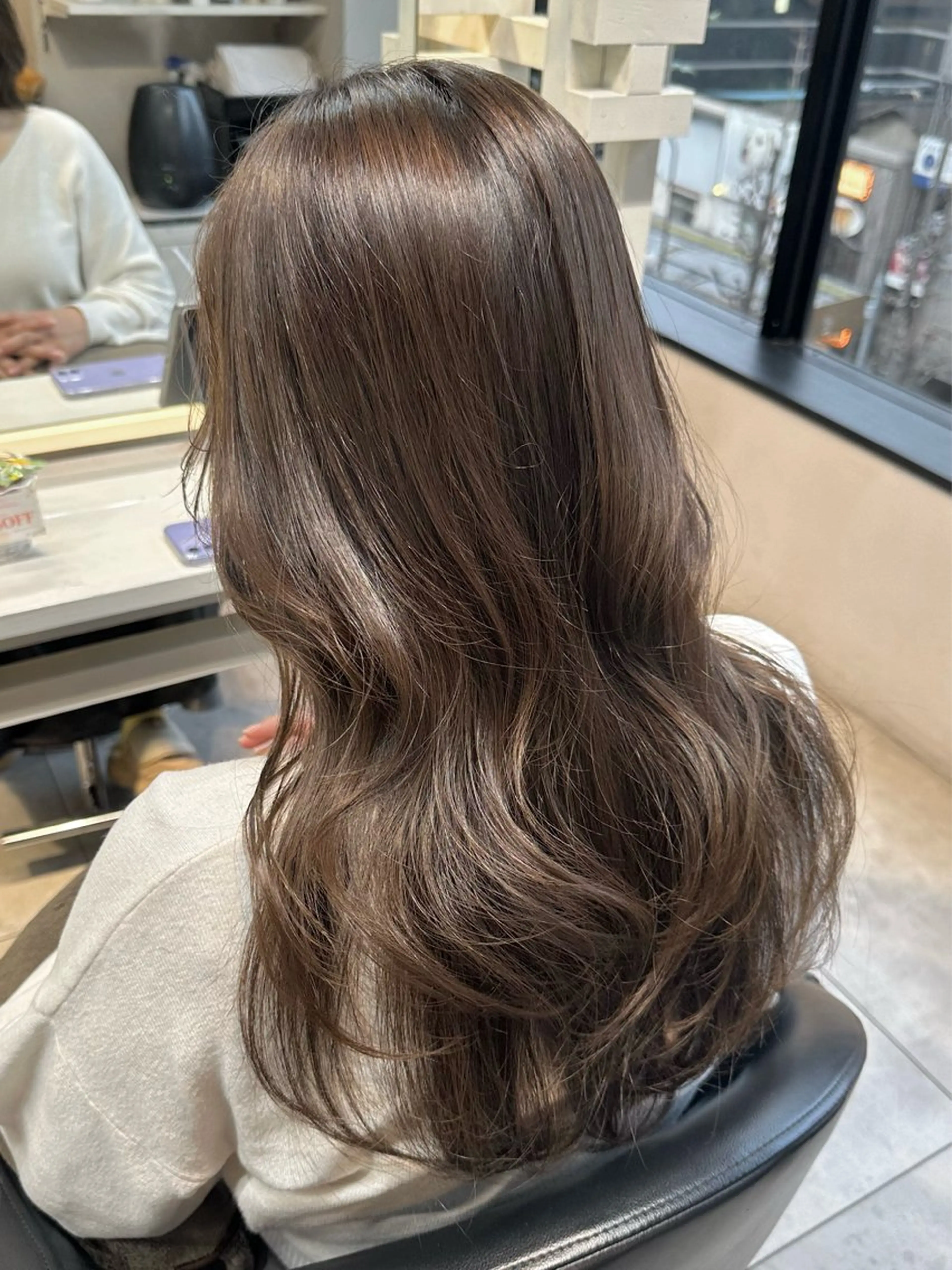 セミロング カラー カット ヘアカラー トリートメント 透明感カラー/ボブ /佐藤伶のヘアスタイル