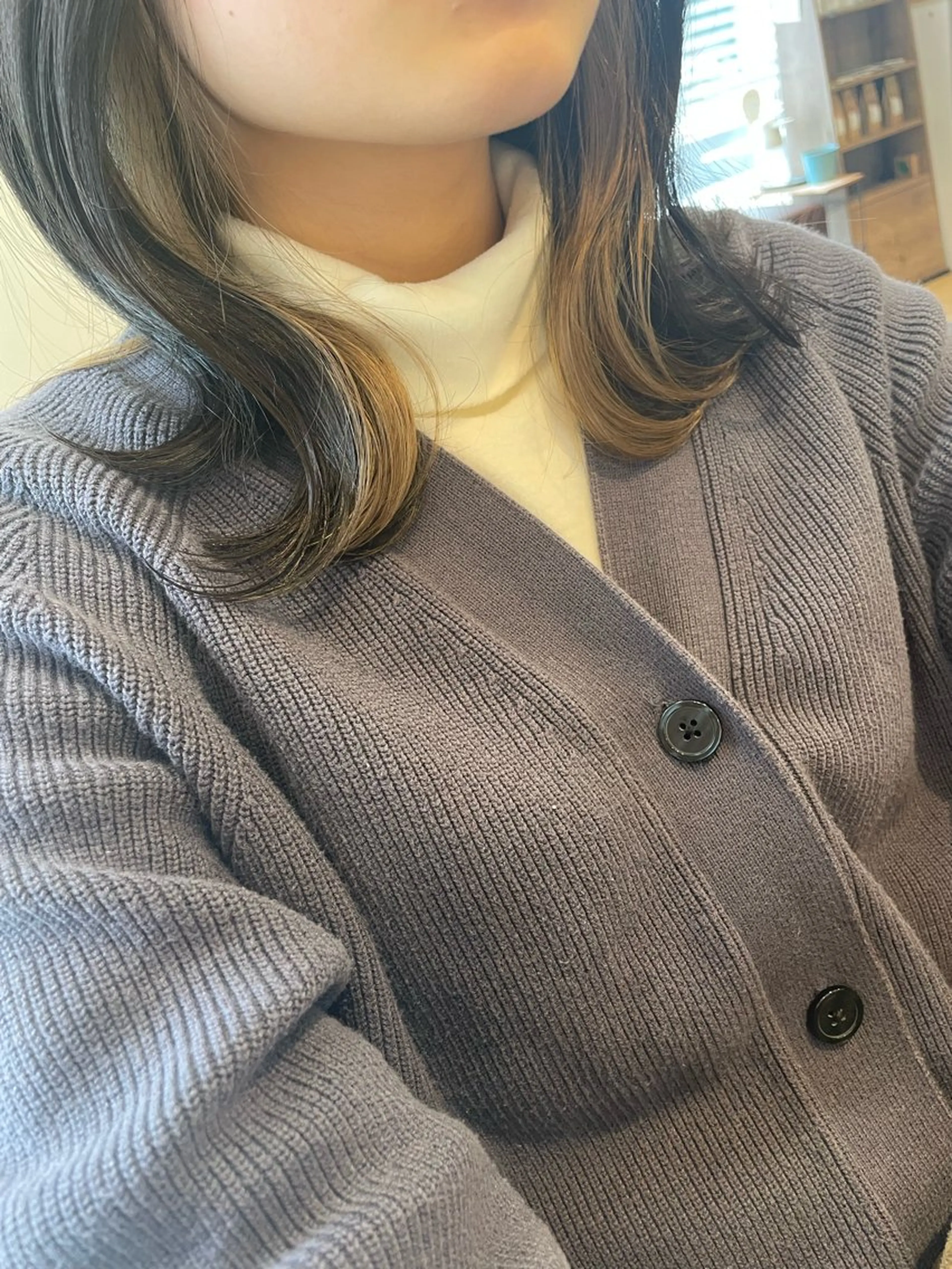 ミディアム カラー ベージュカラー ✨横須賀髪質改善✨️ 加藤 百音のヘアスタイル