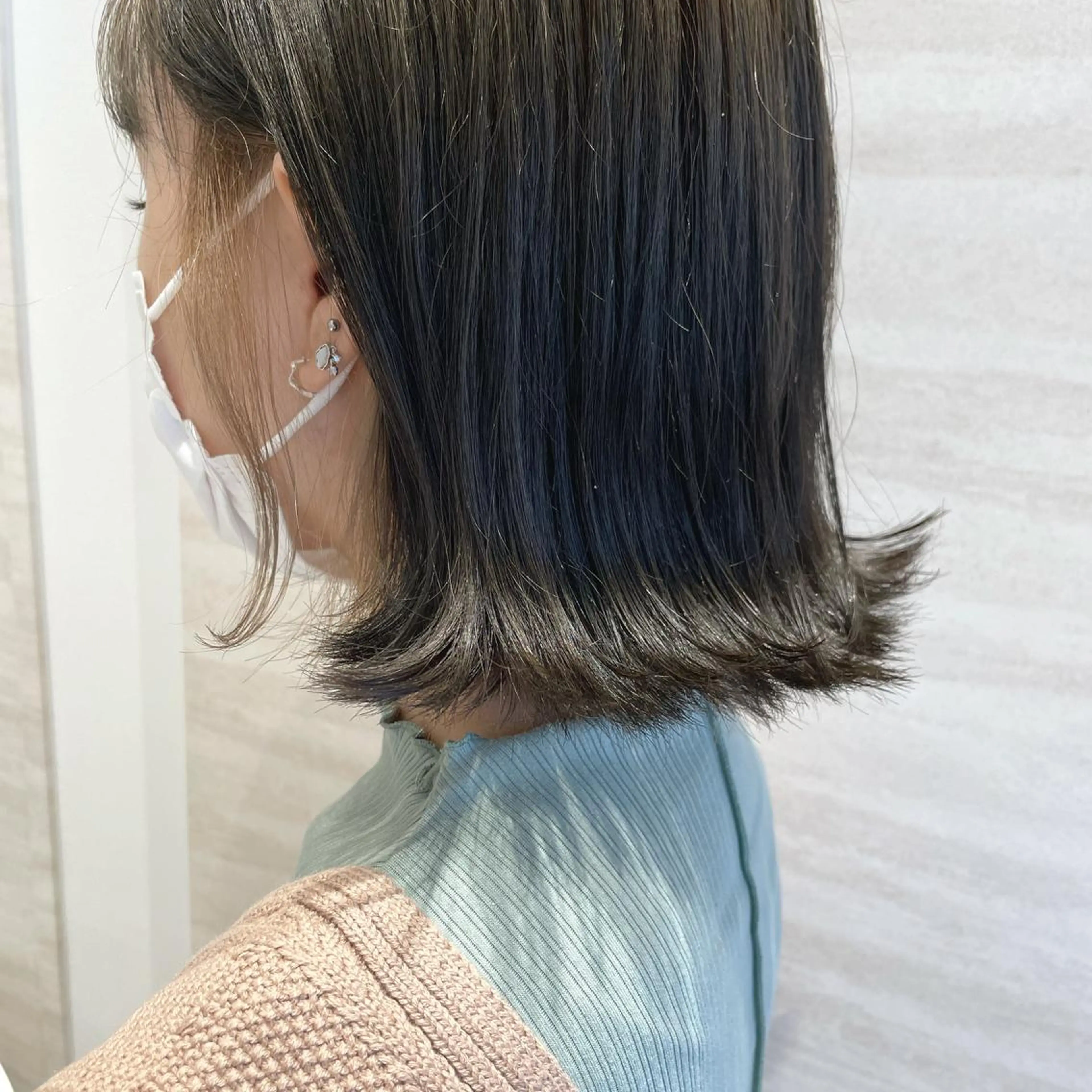 ミディアム カラー Chiho / 梅田 / ボブ/ パーマのヘアスタイル