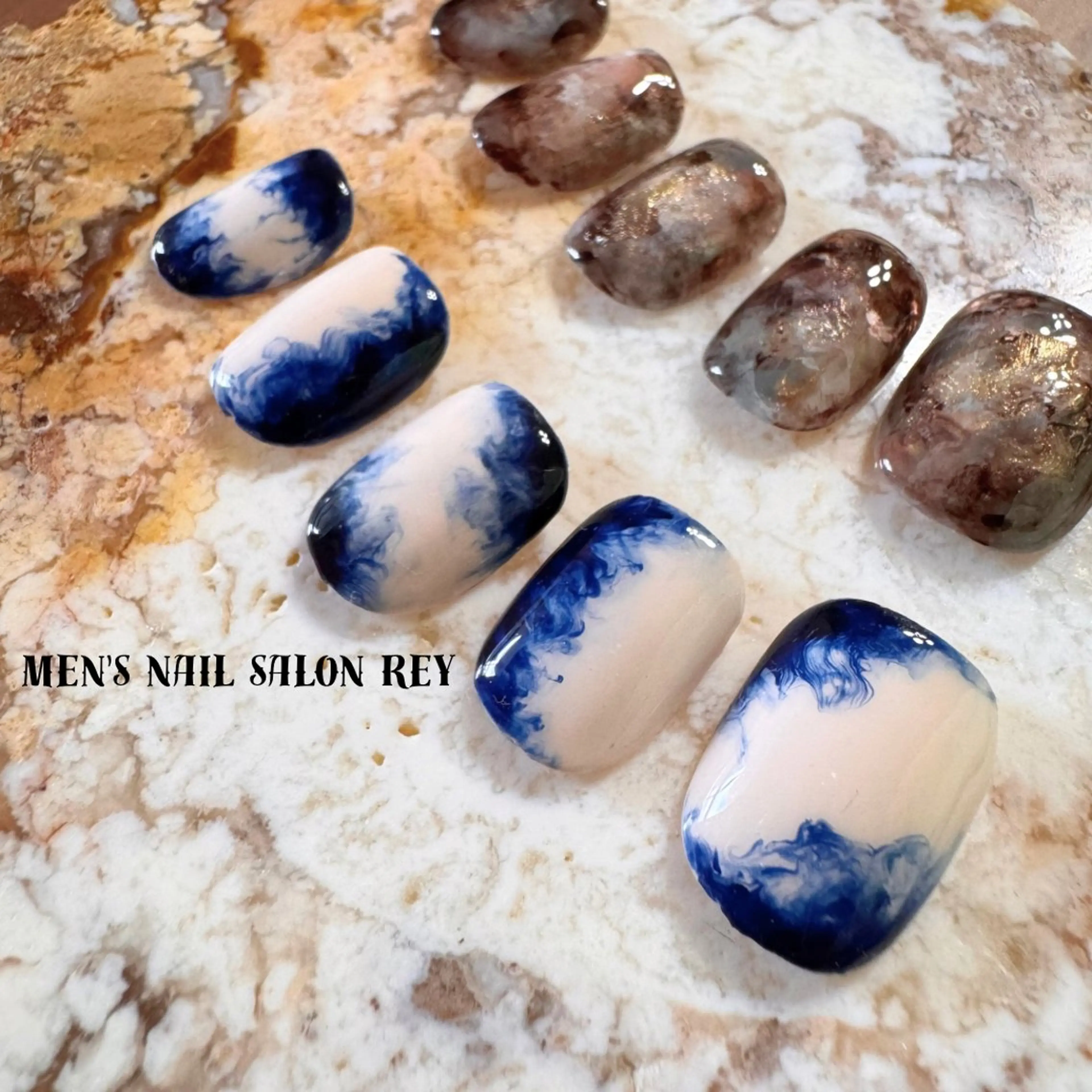 メンズ ネイル アートネイル ハンドネイル men's nail salon Reyのネイルデザイン