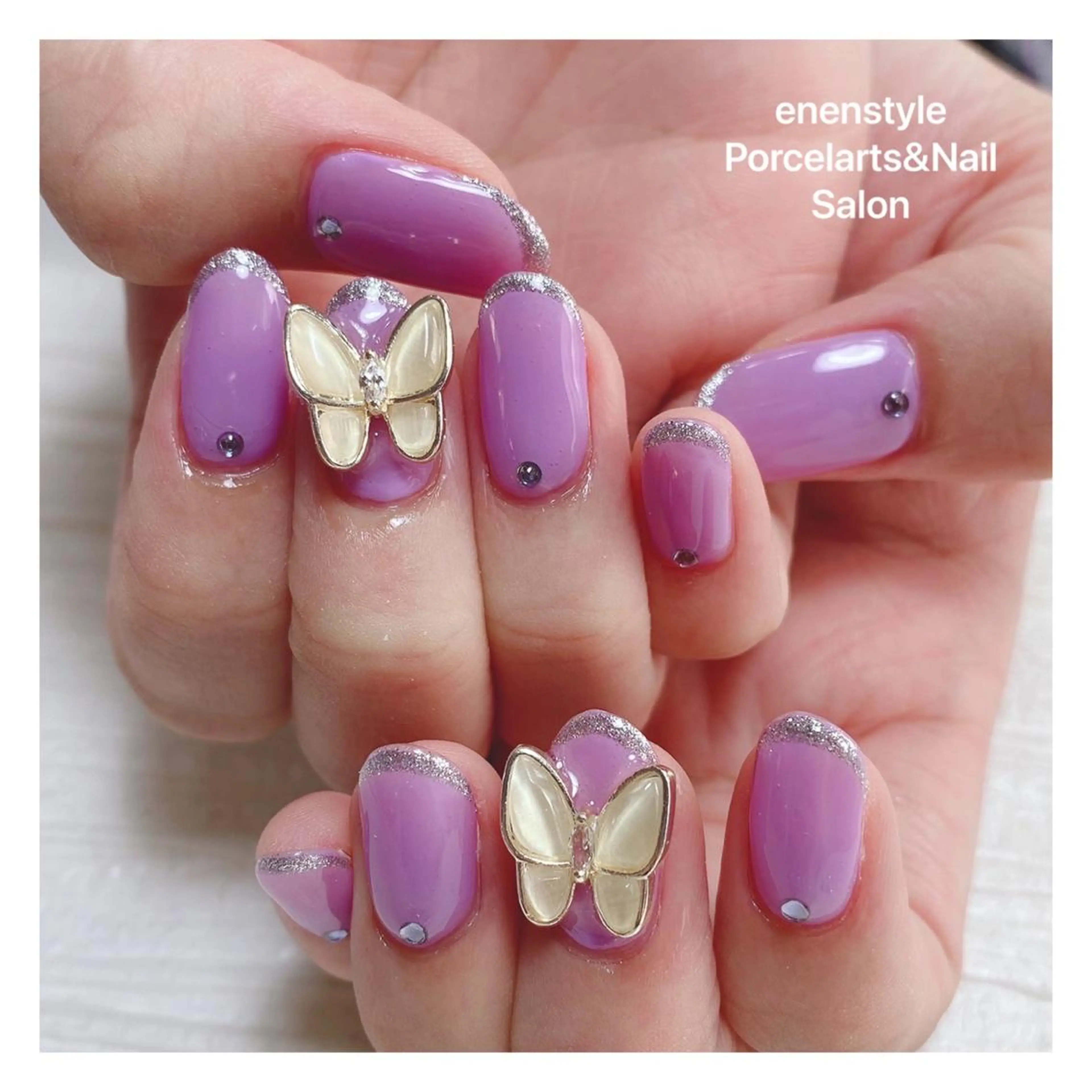 ミディアム ネイル 👑enen style👑のネイルデザイン