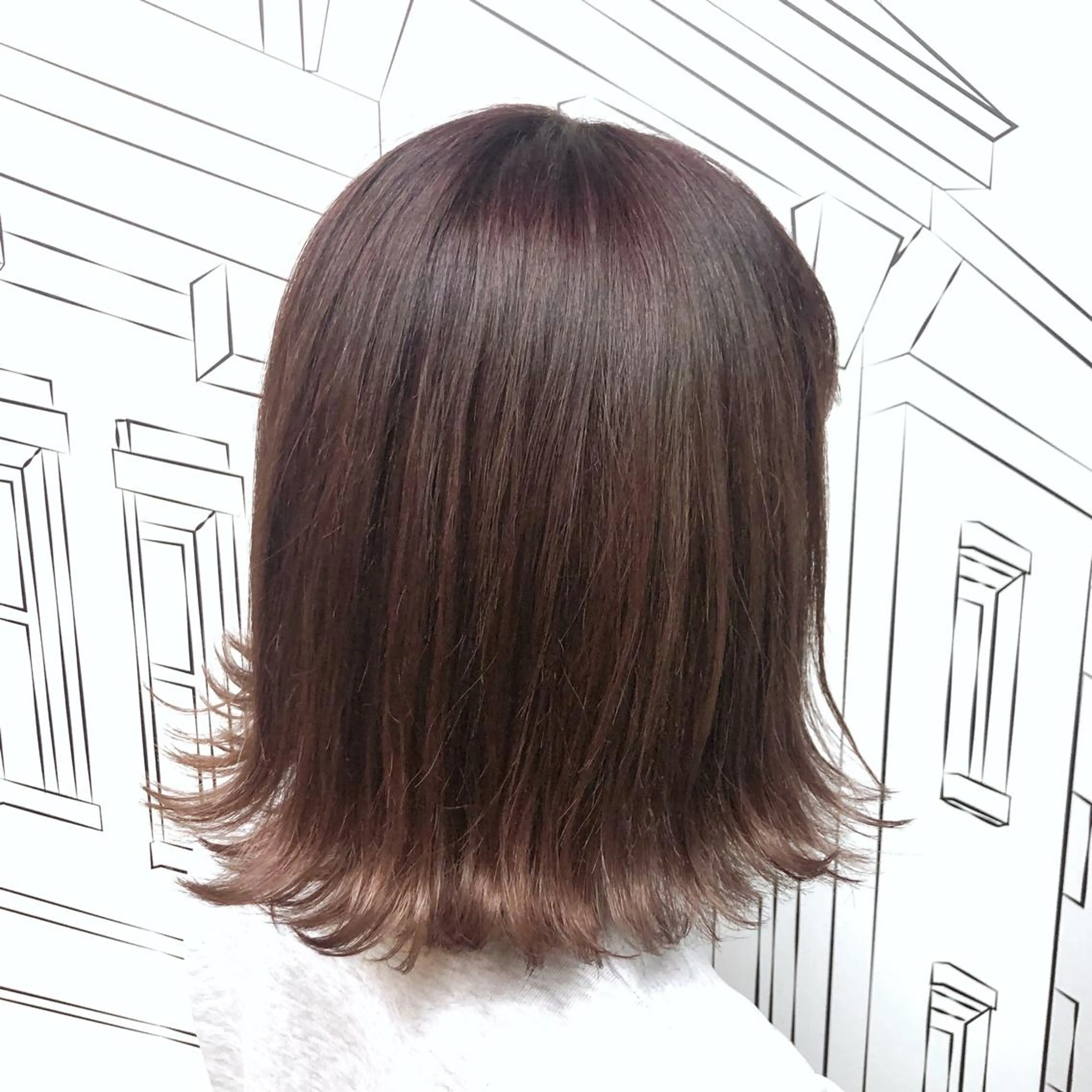 ショート カラー ベージュカラー イルミナカラー ピンクカラー ピンクベージュ TOMOKA 艶髪/透明感カラーのヘアスタイル