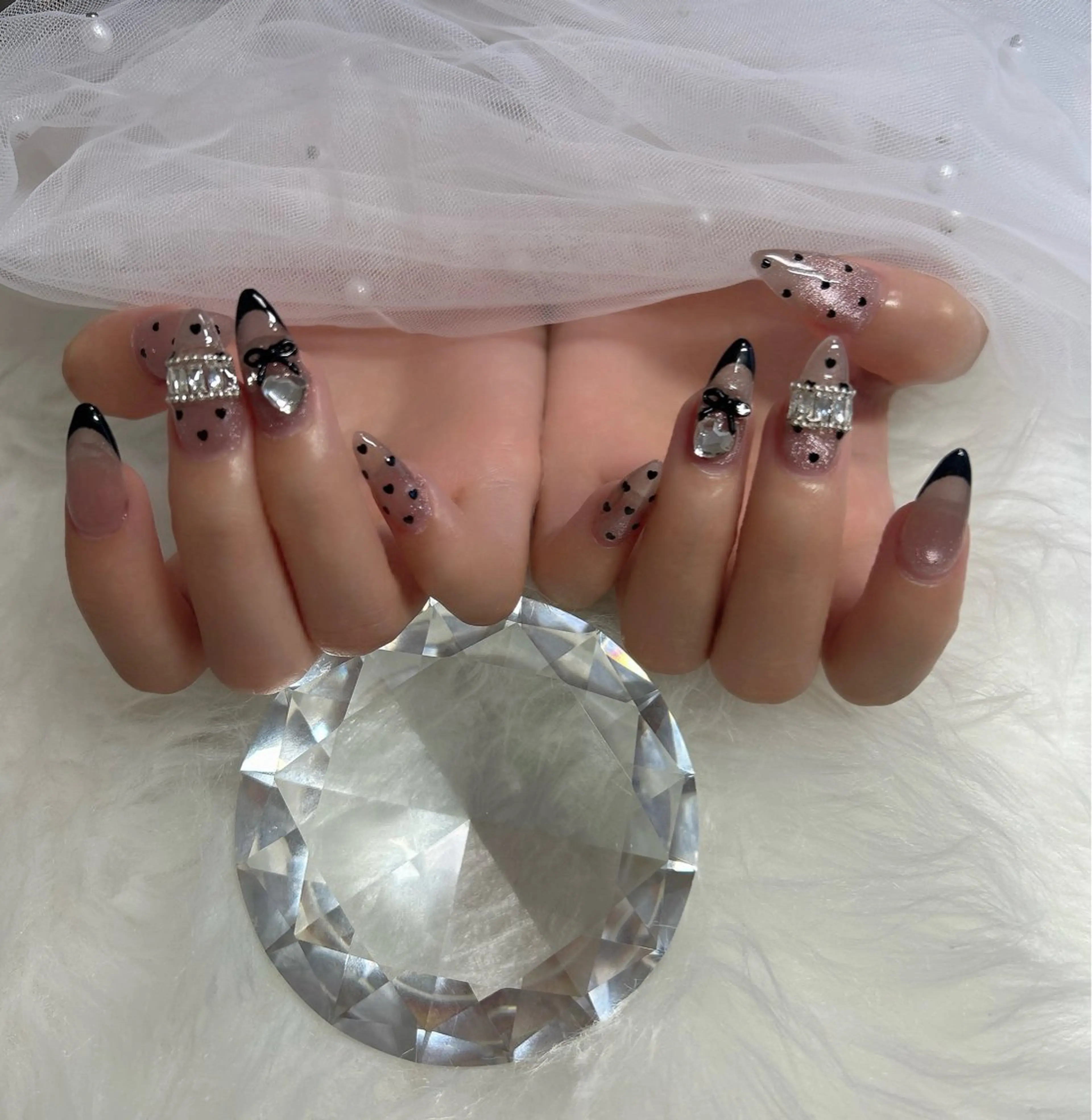 ネイル 長さ出し 持ち込み Luxe nail rinaのネイルデザイン
