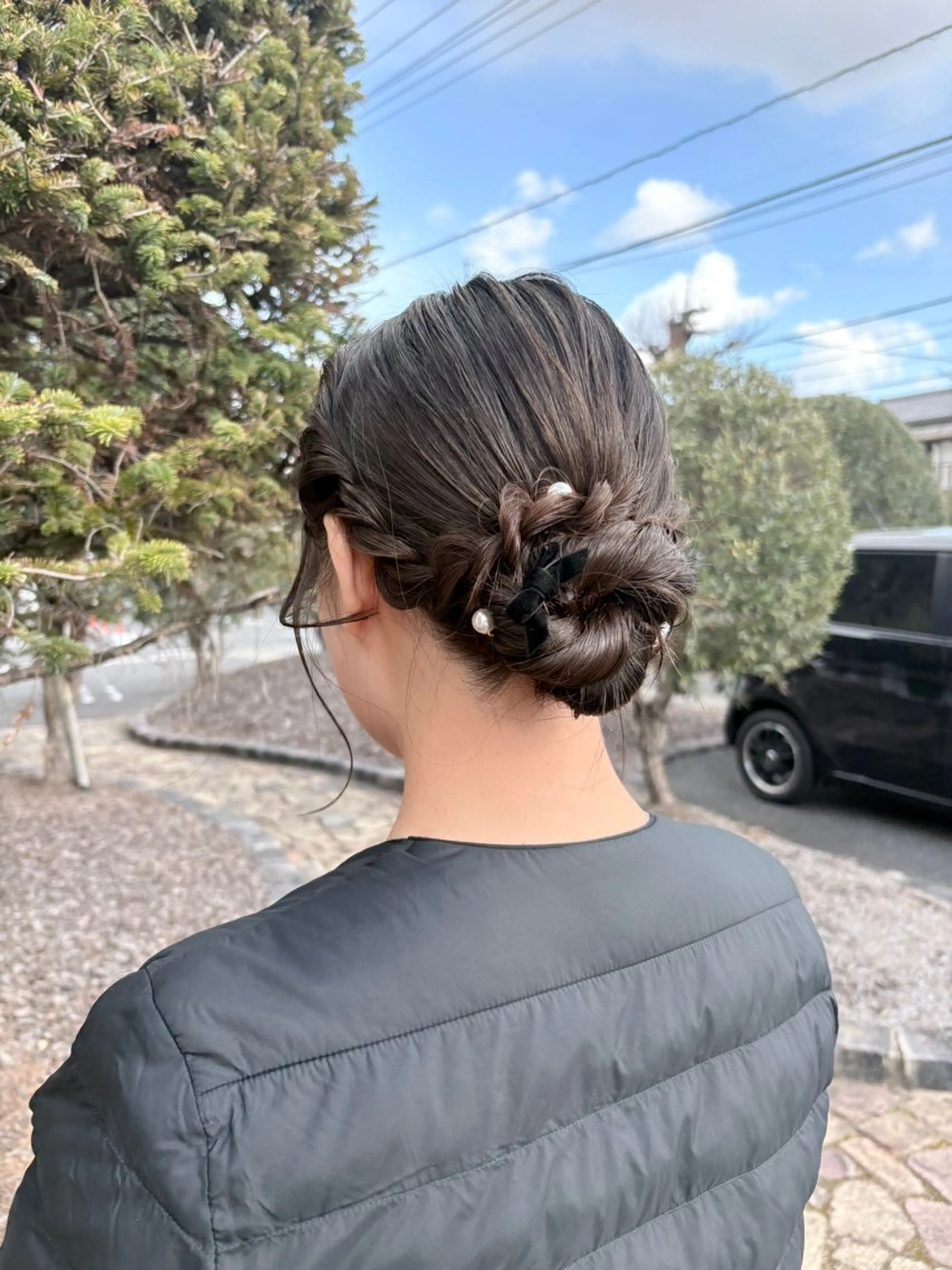 セミロング ヘアアレンジ ヘアセット Flat /rina🧸のヘアスタイル