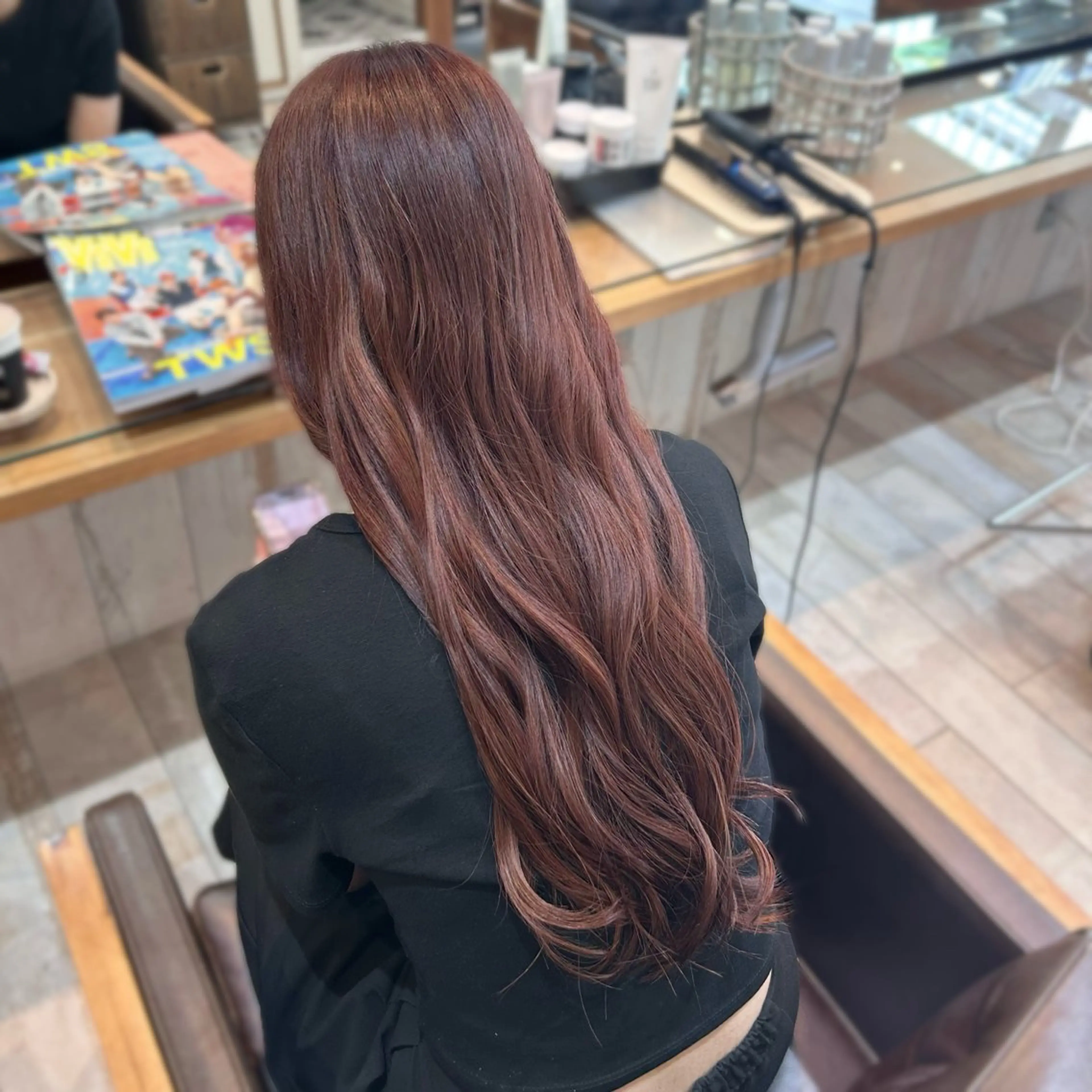 ロング カラー Rion/渋谷 /ブリーチなしカラーのヘアスタイル