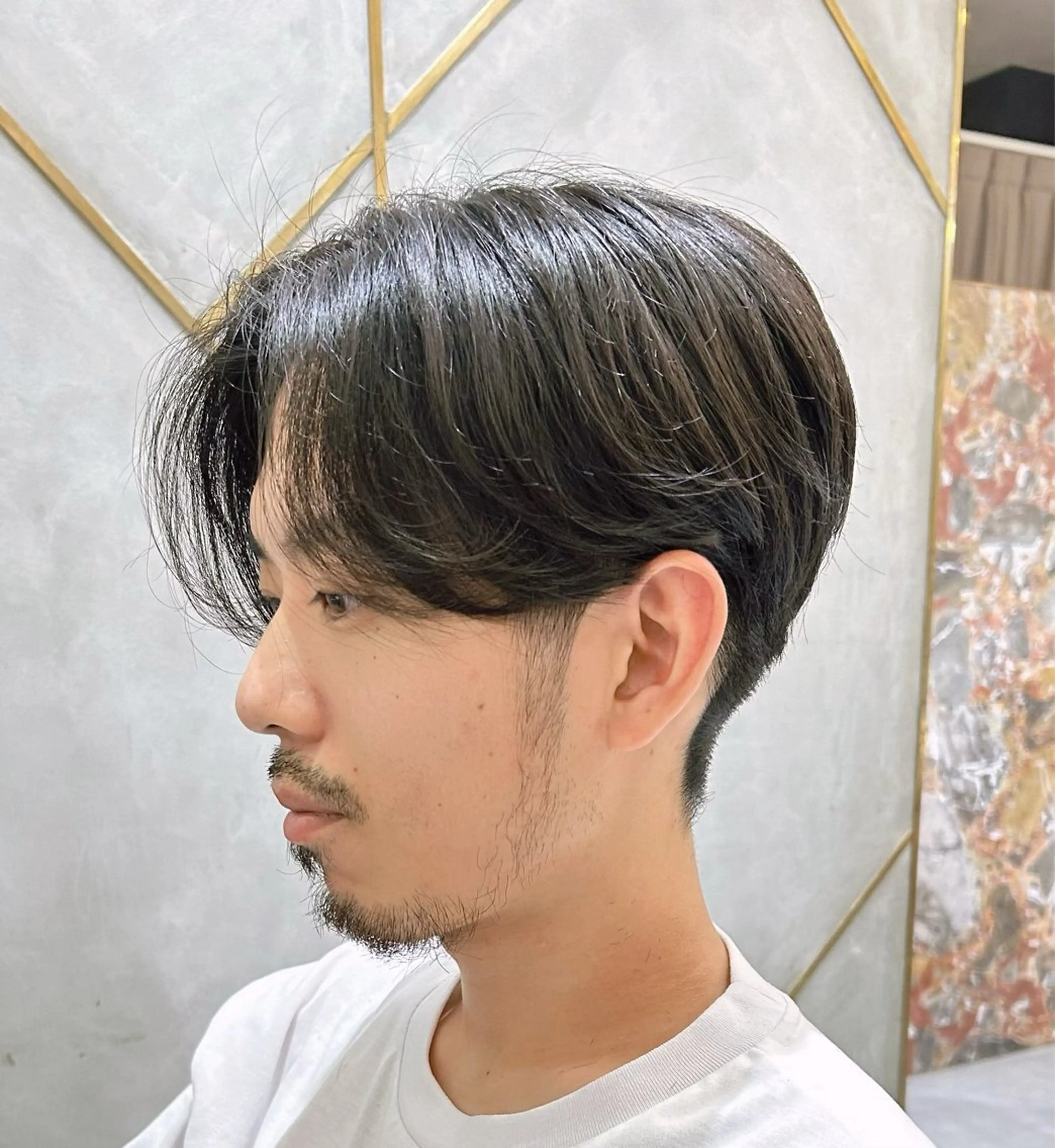 ショート パーマ メンズ calna by ELMO  上ノ井のヘアスタイル