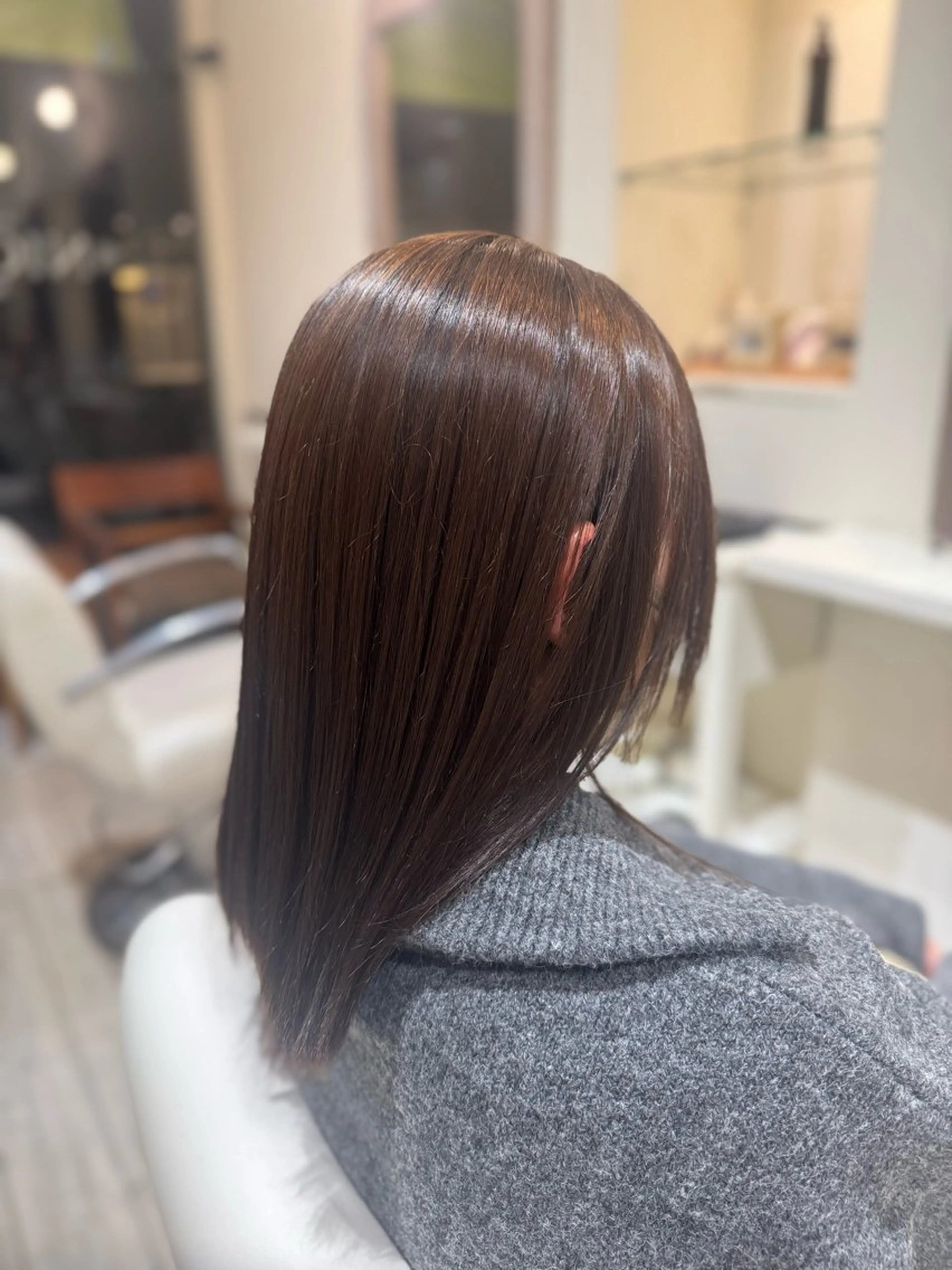 ミディアム カット 縮毛矯正 NICCOLO室見 Erinaのヘアスタイル