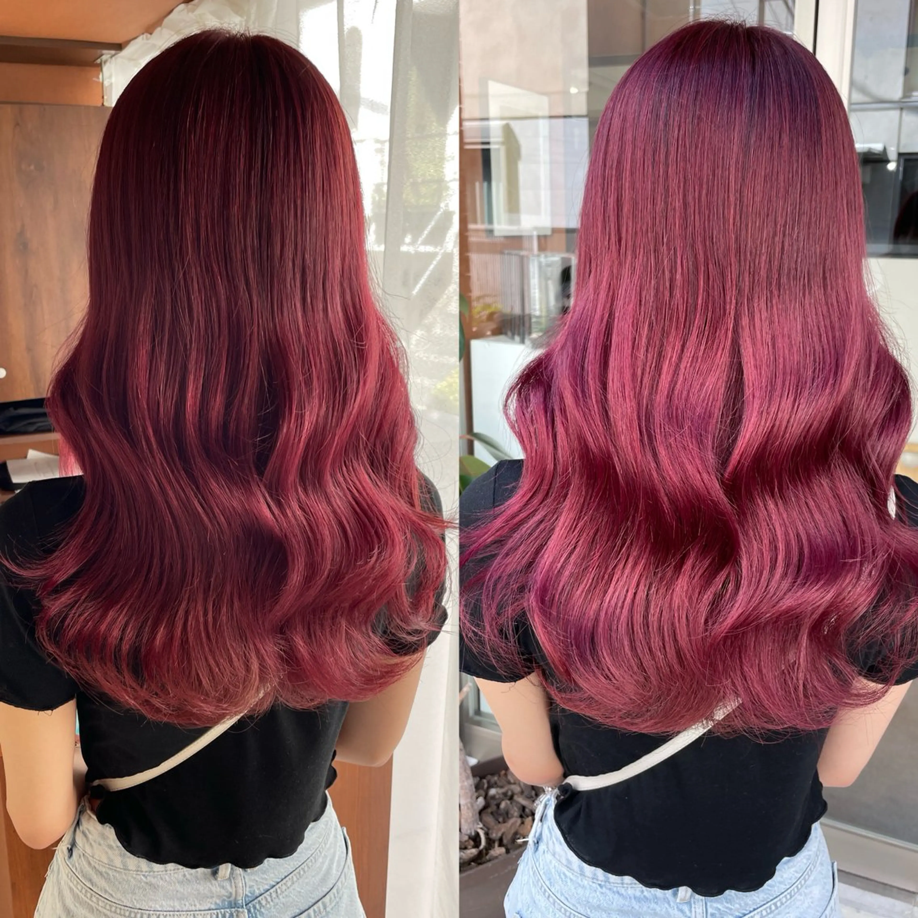 ロング カラー カット ヘアカラー トリートメント ブリーチなしカラー kana🐱のヘアスタイル