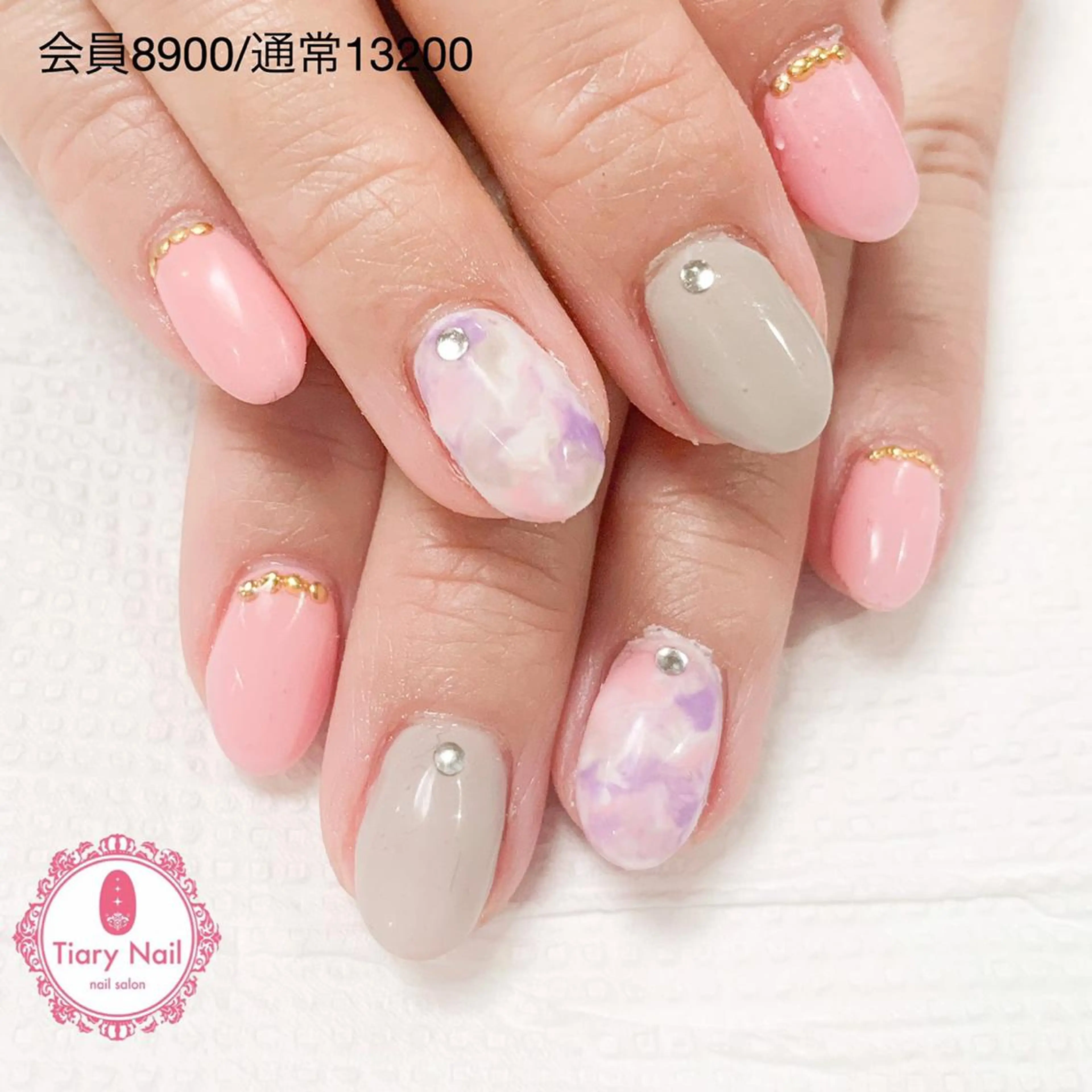 ネイル 桜ネイル 長さ出し オフィスネイル スカルプネイル シンプルネイル 💗🪽Tiary Nail🪽💗のネイルデザイン