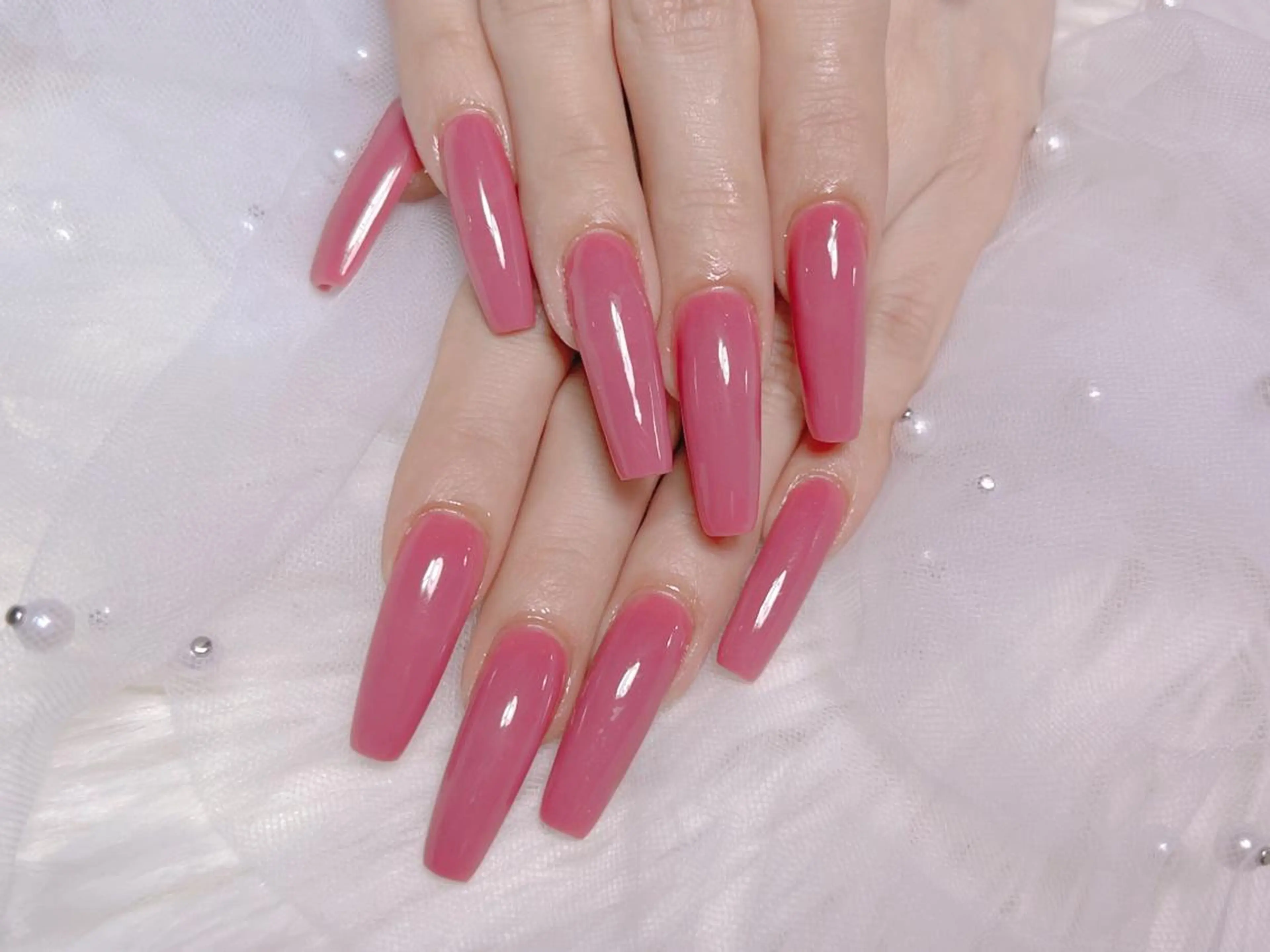 ネイル ロングネイル スカルプネイル lucky nail 歌舞伎町のネイルデザイン