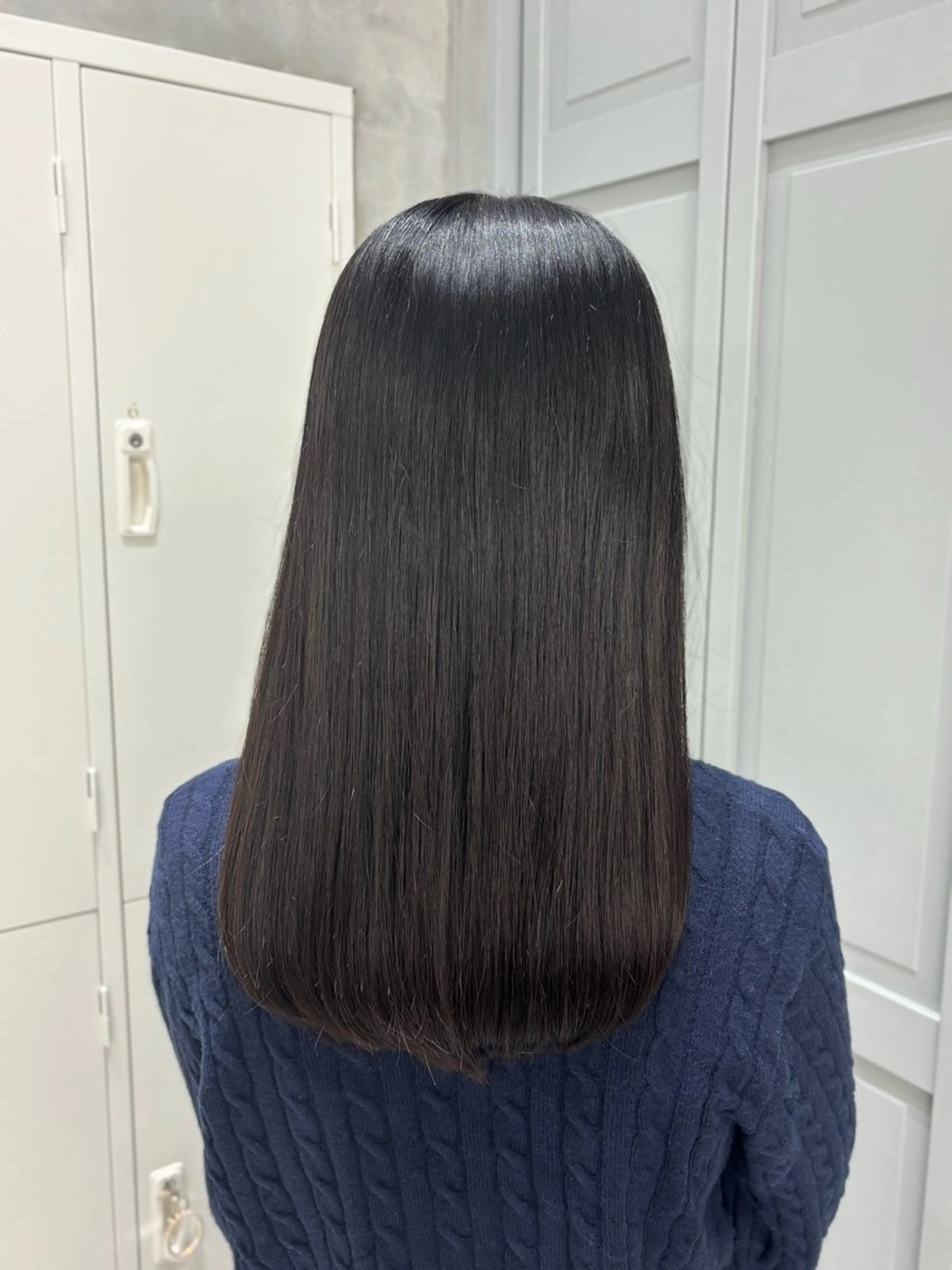 ロング 髪質改善 トリートメント カット 縮毛矯正 トリートメント 西山 奈那のヘアスタイル