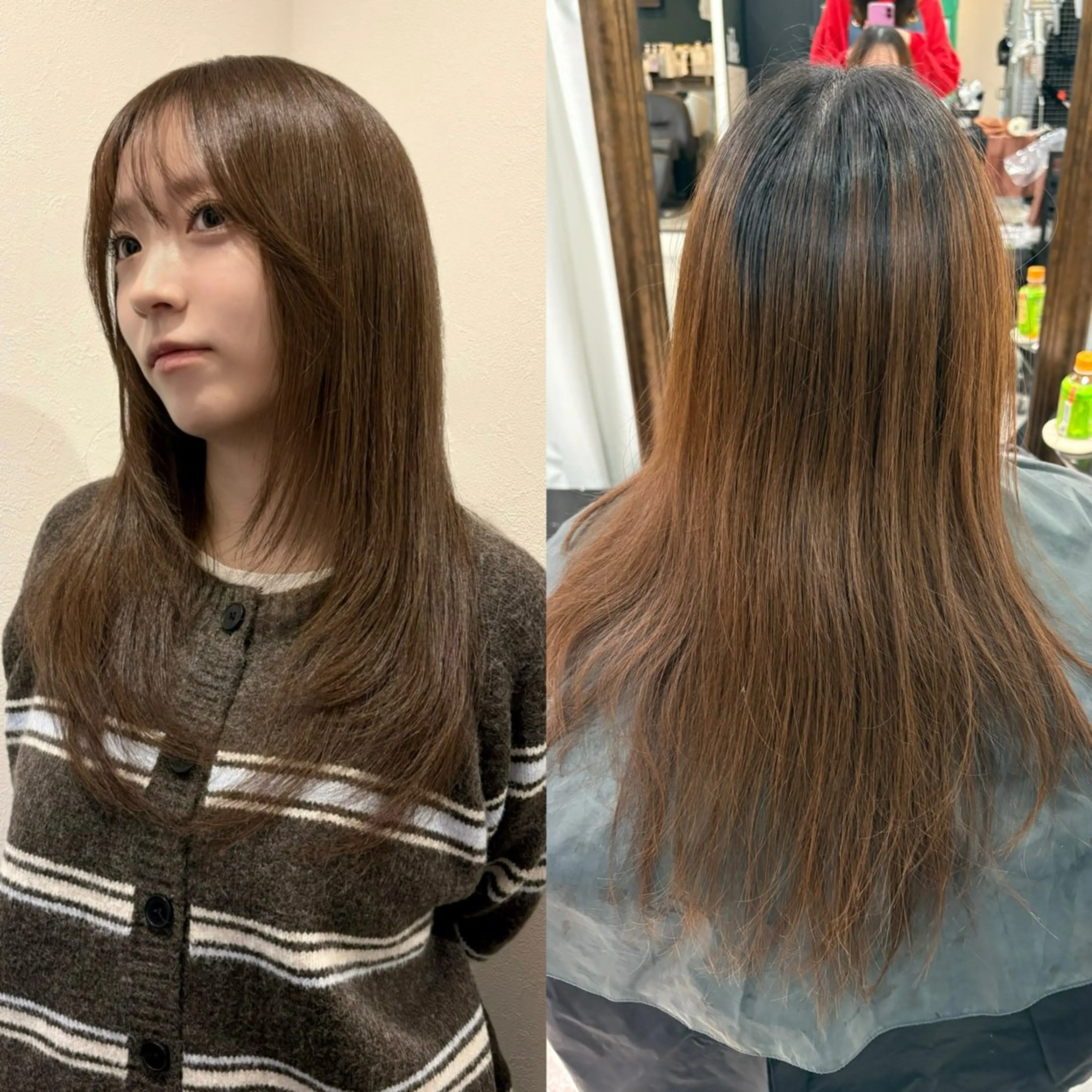 ロング カラー ベージュカラー ブリーチ ヘーゼル ブリーチなしカラー ヘアカラー なんば🍓 似合わせカラー🐬のヘアスタイル