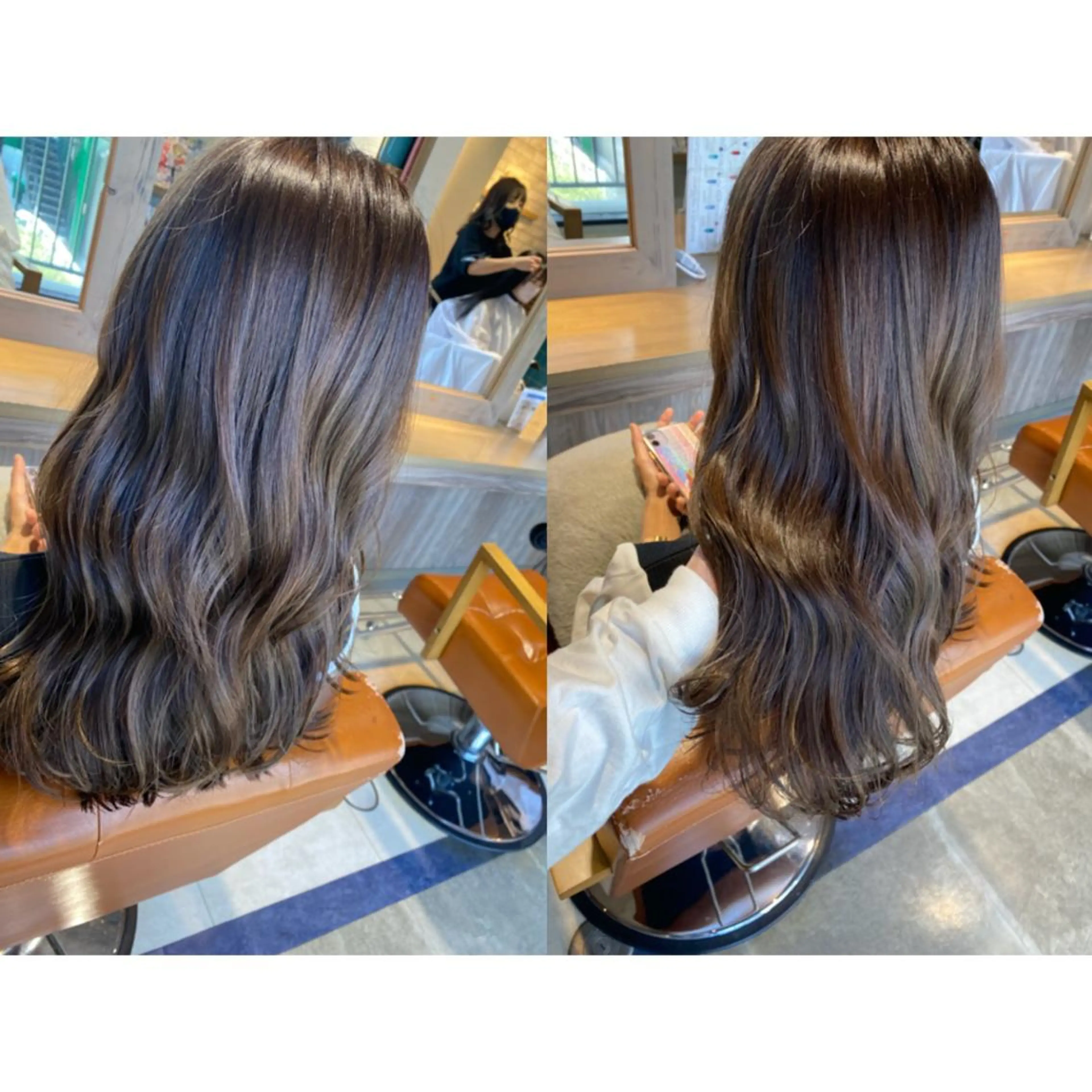 カラー アッシュ ベージュカラー カット ヘアカラー トリートメント 🐻結んで可愛い hair EMI🐻のヘアスタイル