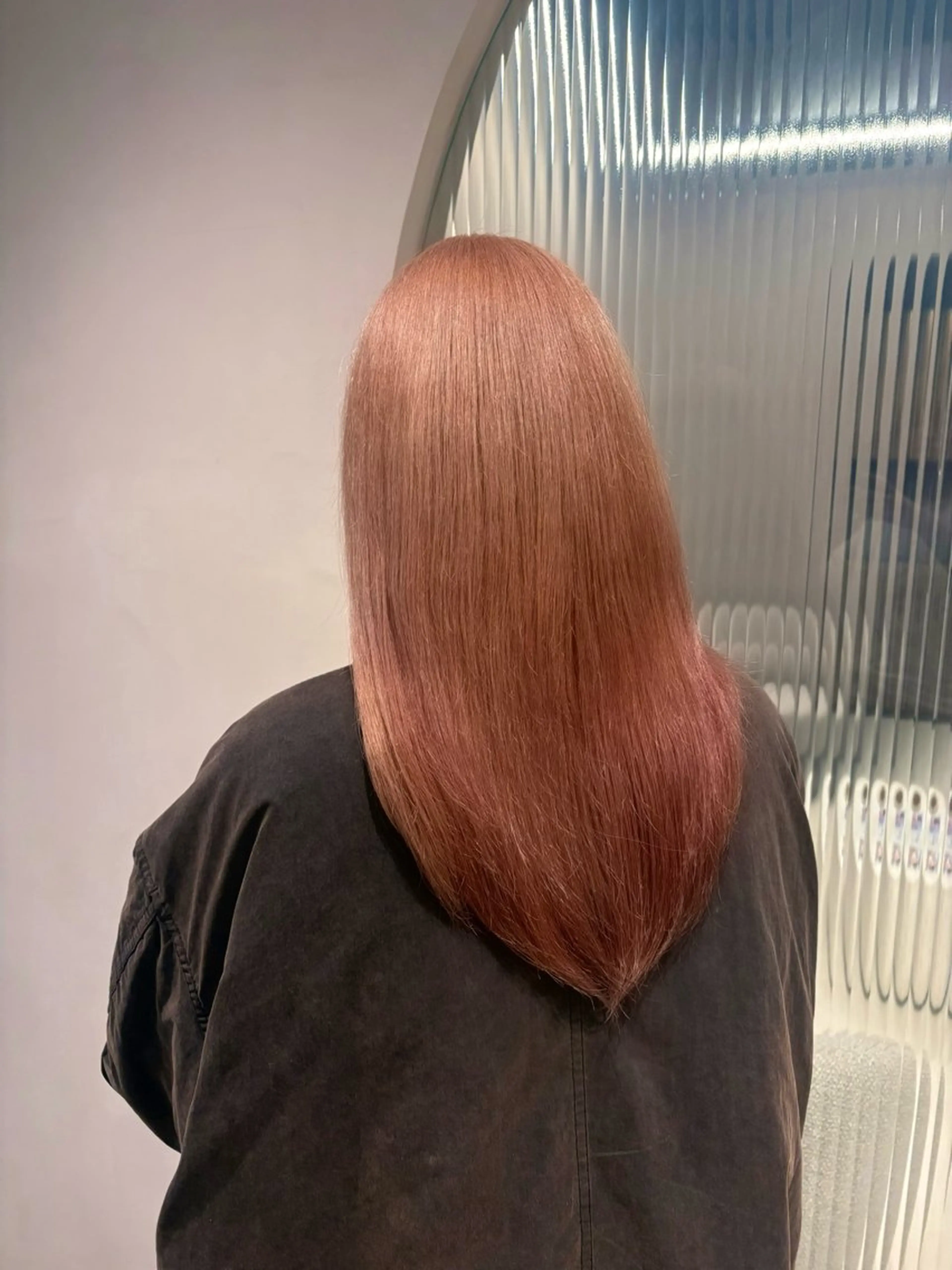 ロング カラー ベージュカラー ピンクカラー ピンクベージュ カット ヘアカラー トリートメント 艶カラー/髪質改善 kyoka🫧のヘアスタイル