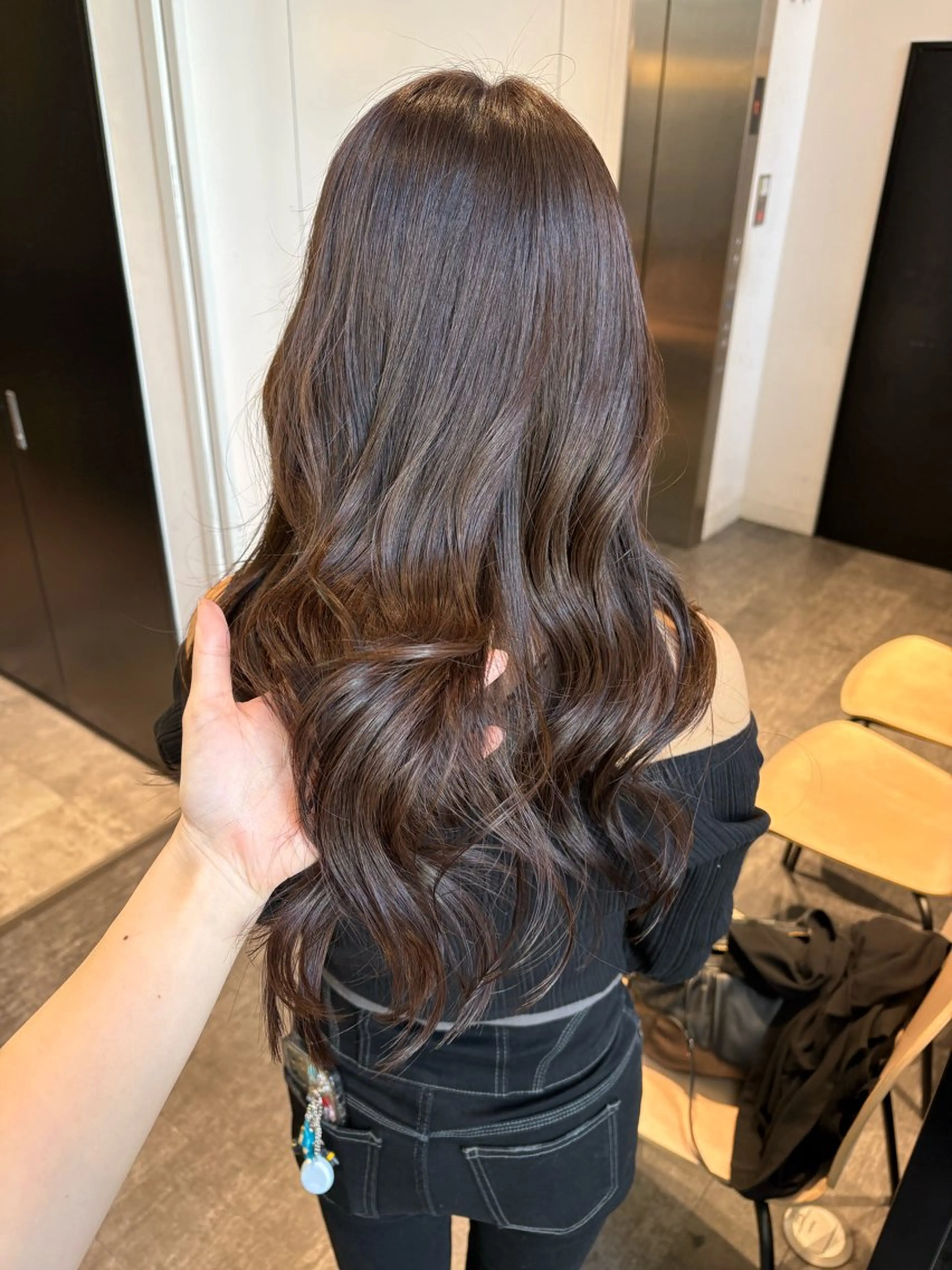 ロング カラー レイヤーカット ヘアカラー トリートメント mao | 柔らか艶カラー🫧のヘアスタイル