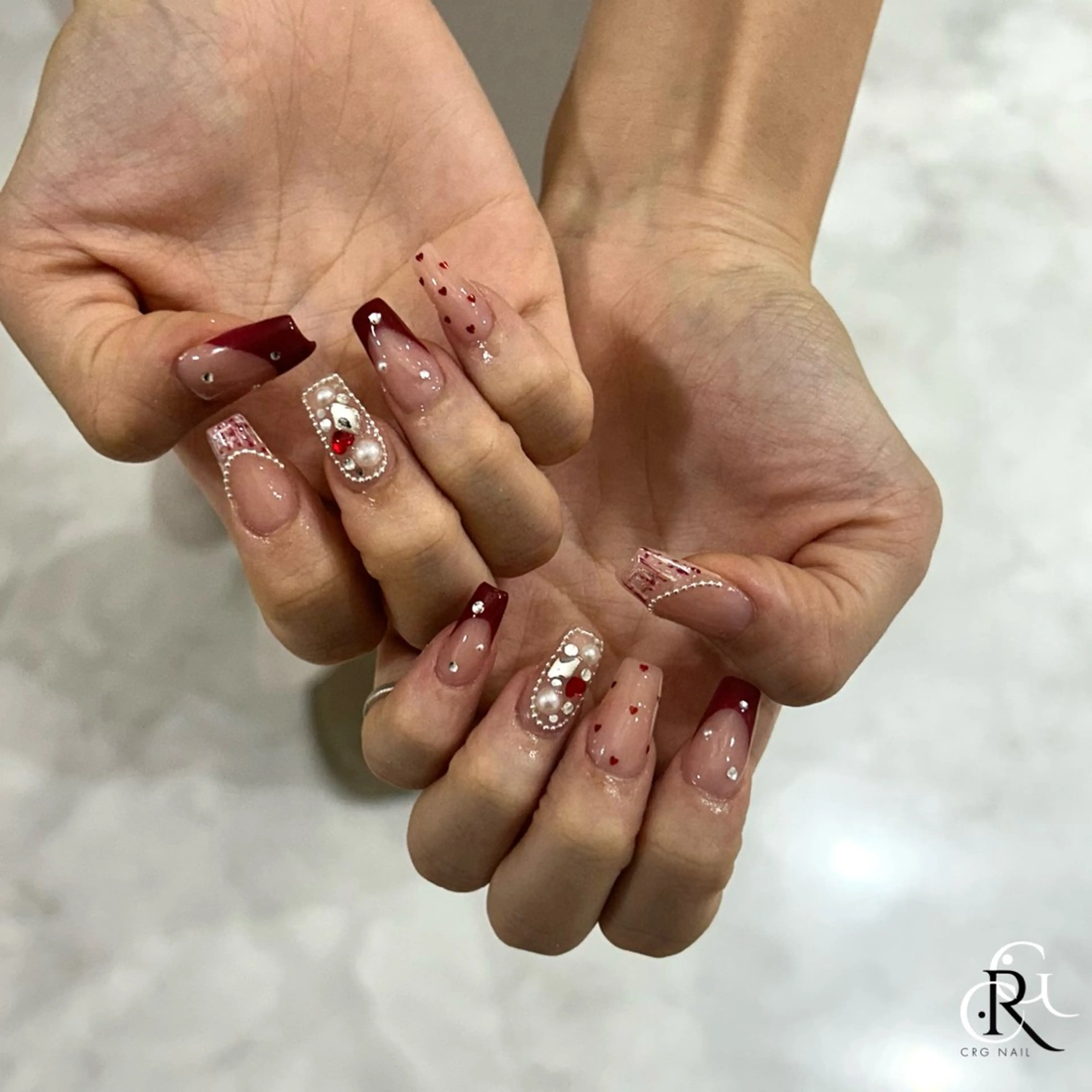 ショート ハンドネイル CRGNAIL RENAのネイルデザイン