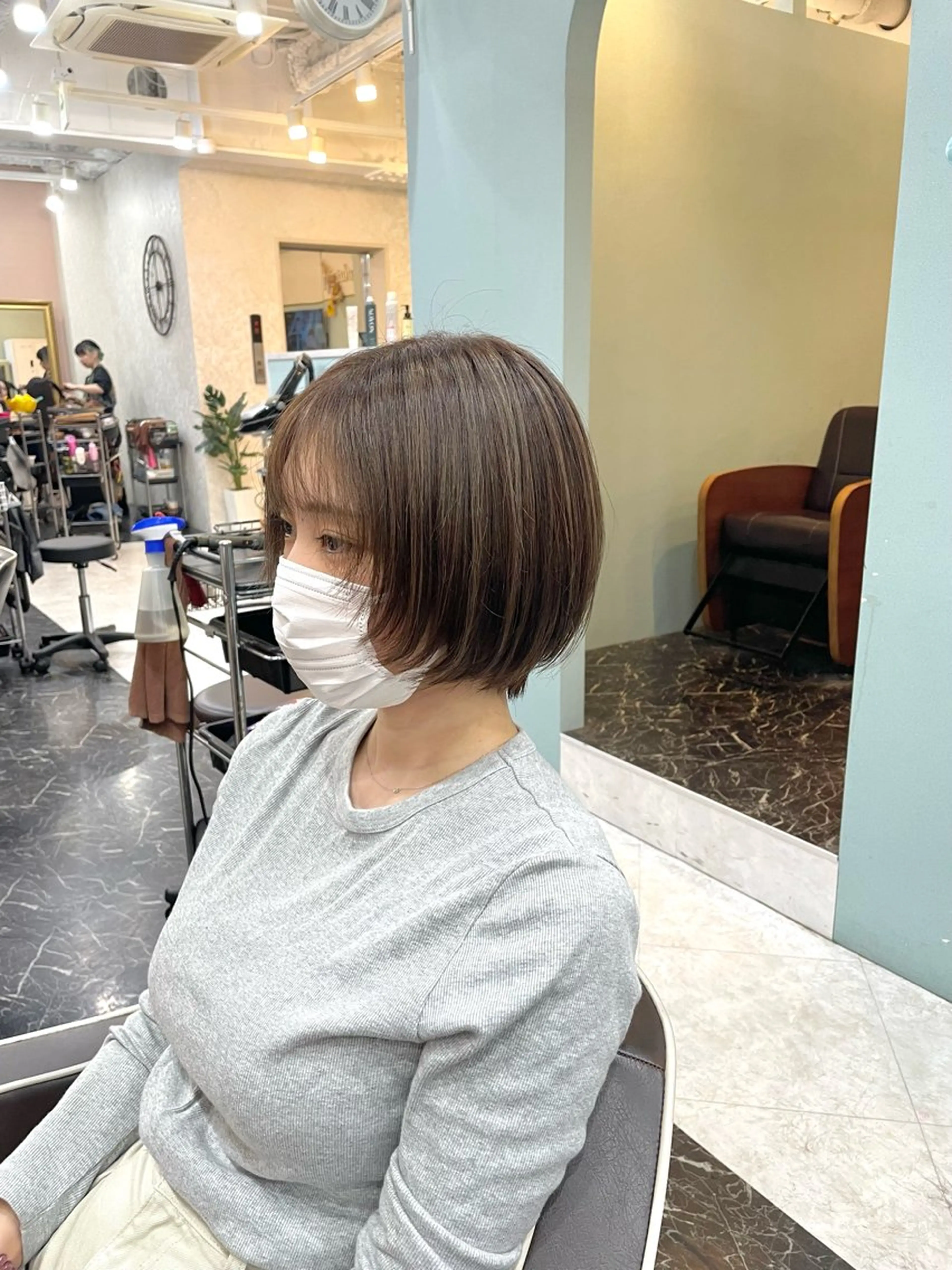 ショート カット ヘアカラー 亀川蓮 Agu hairのヘアスタイル