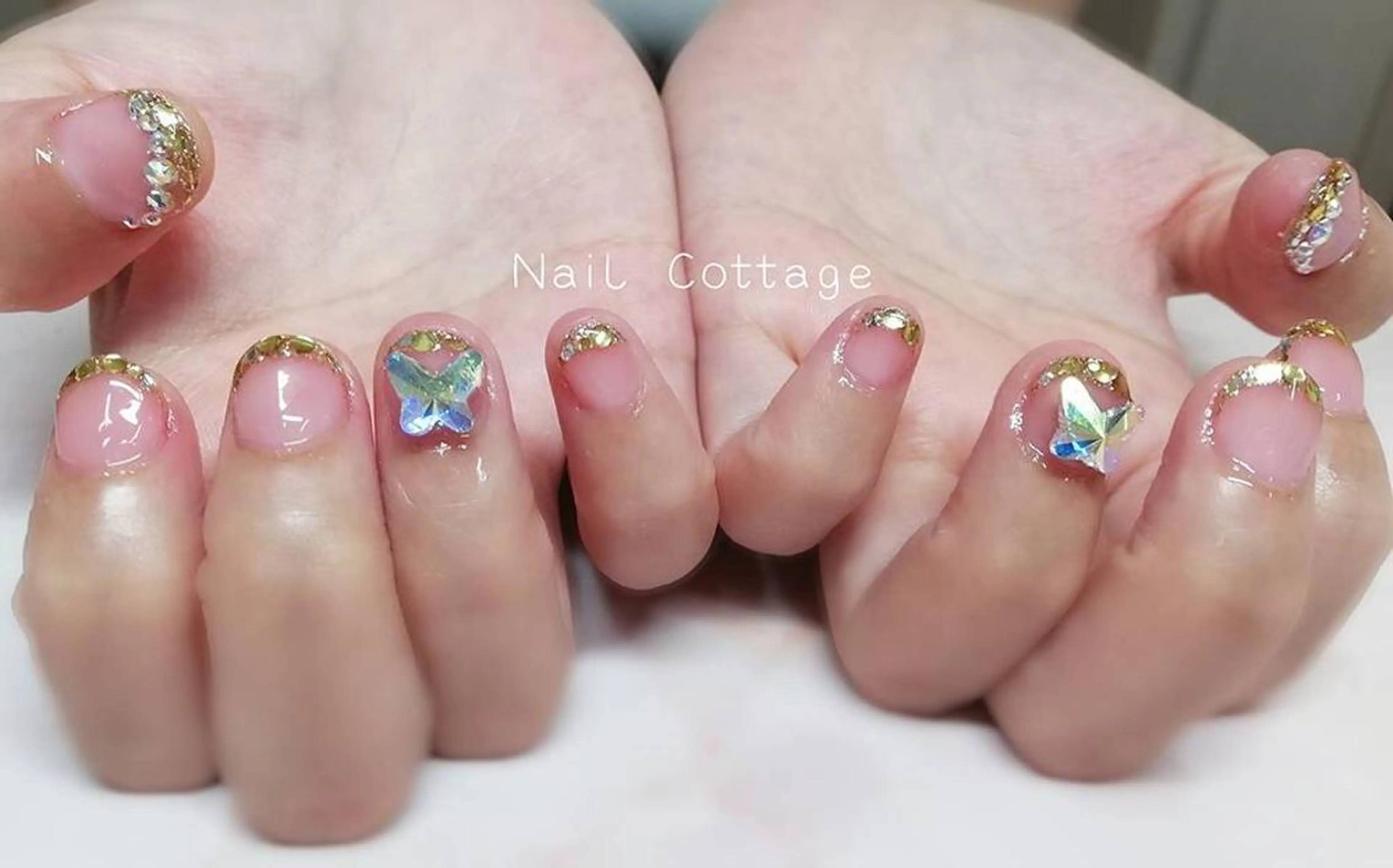 ネイル フットネイル ジェルネイル 持ち込み ニュアンスネイル パラジェル Nail cottageのネイルデザイン