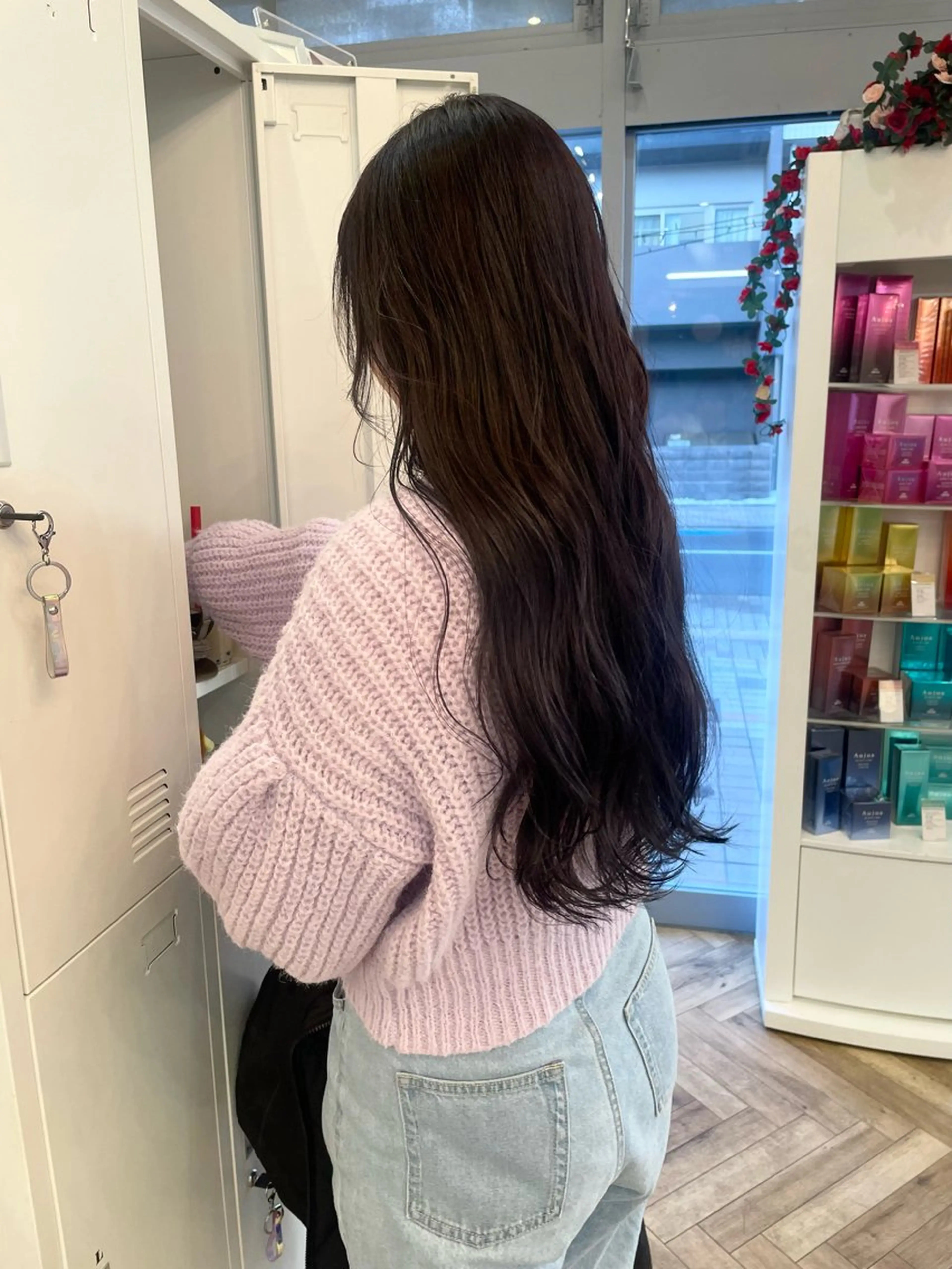 ロング カラー 透明感カラー ナカノユウ/本厚木/ レイヤーカットのヘアスタイル