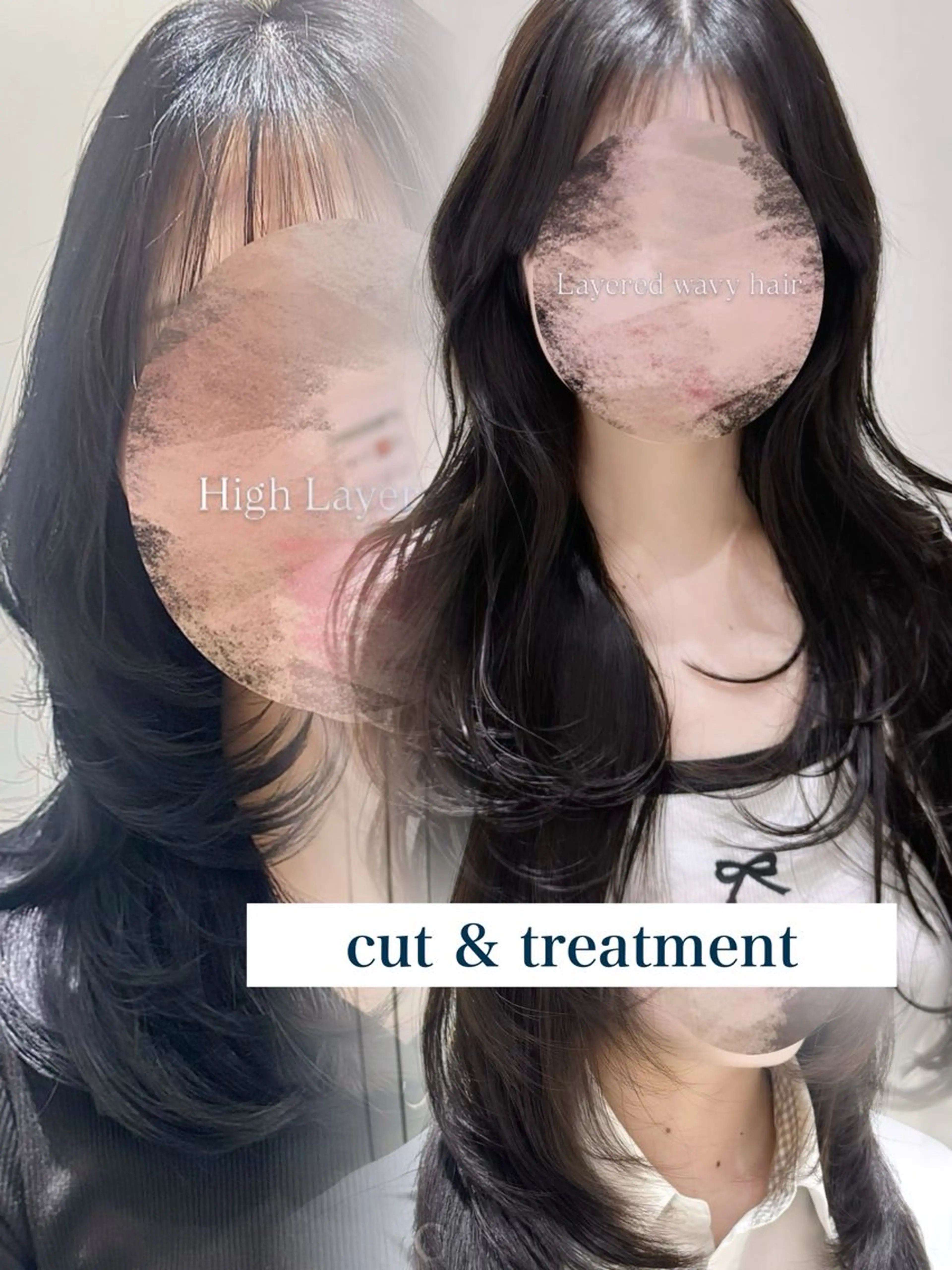 ロング カット ヘアカラー トリートメント 京都河原町 髪質改善🌛‧˚花綸のヘアスタイル