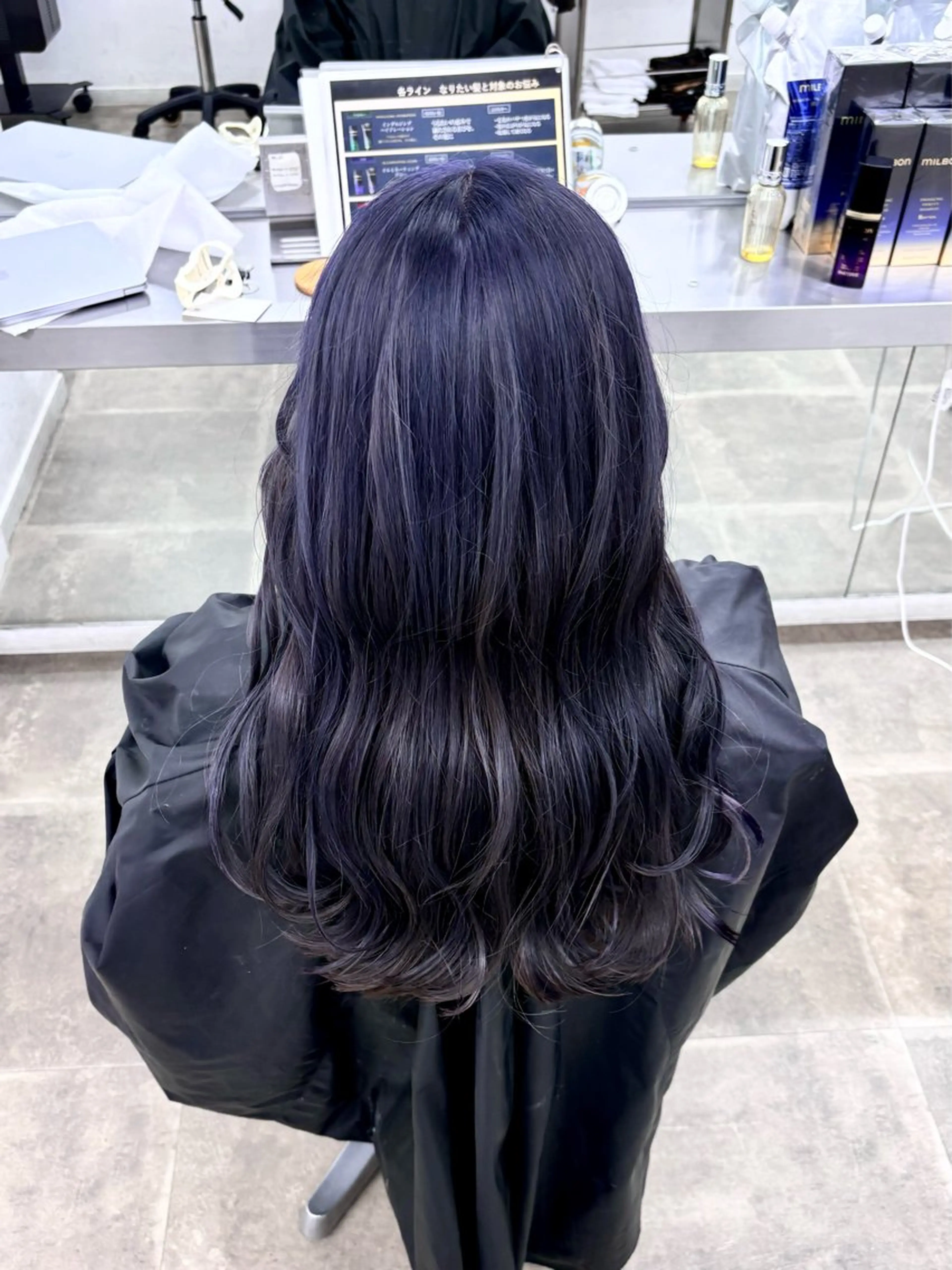 ロング カット ヘアカラー トリートメント 【梅田】ハッシュ /デザインカラーのヘアスタイル