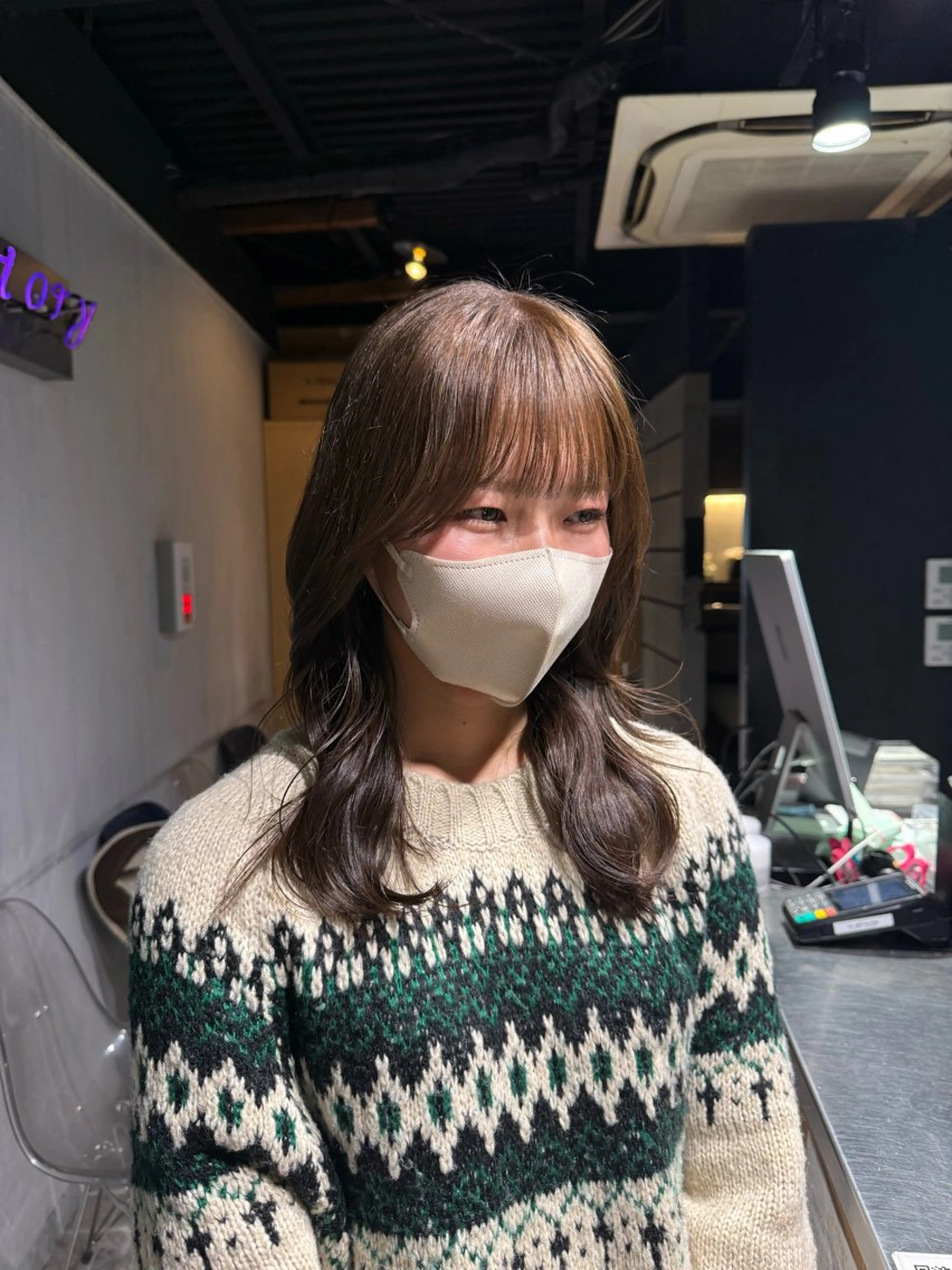 ロング カラー カット ヘアカラー トリートメント NANAMI🩵 大人可愛い韓国ヘアのヘアスタイル