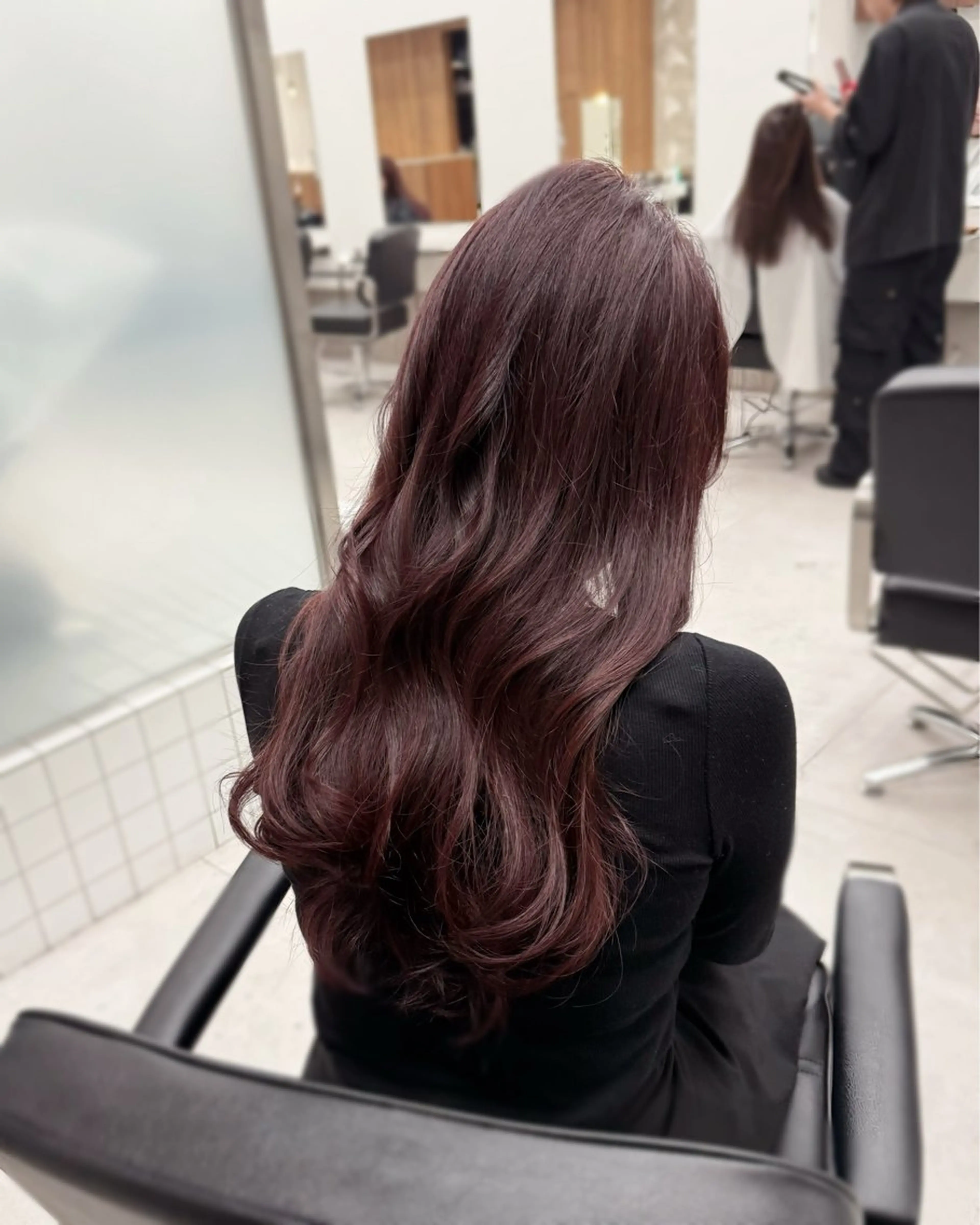 ミディアム カラー カット ヘアカラー トリートメント 縮毛矯正+モテカラー 🎀✨MIHOのヘアスタイル