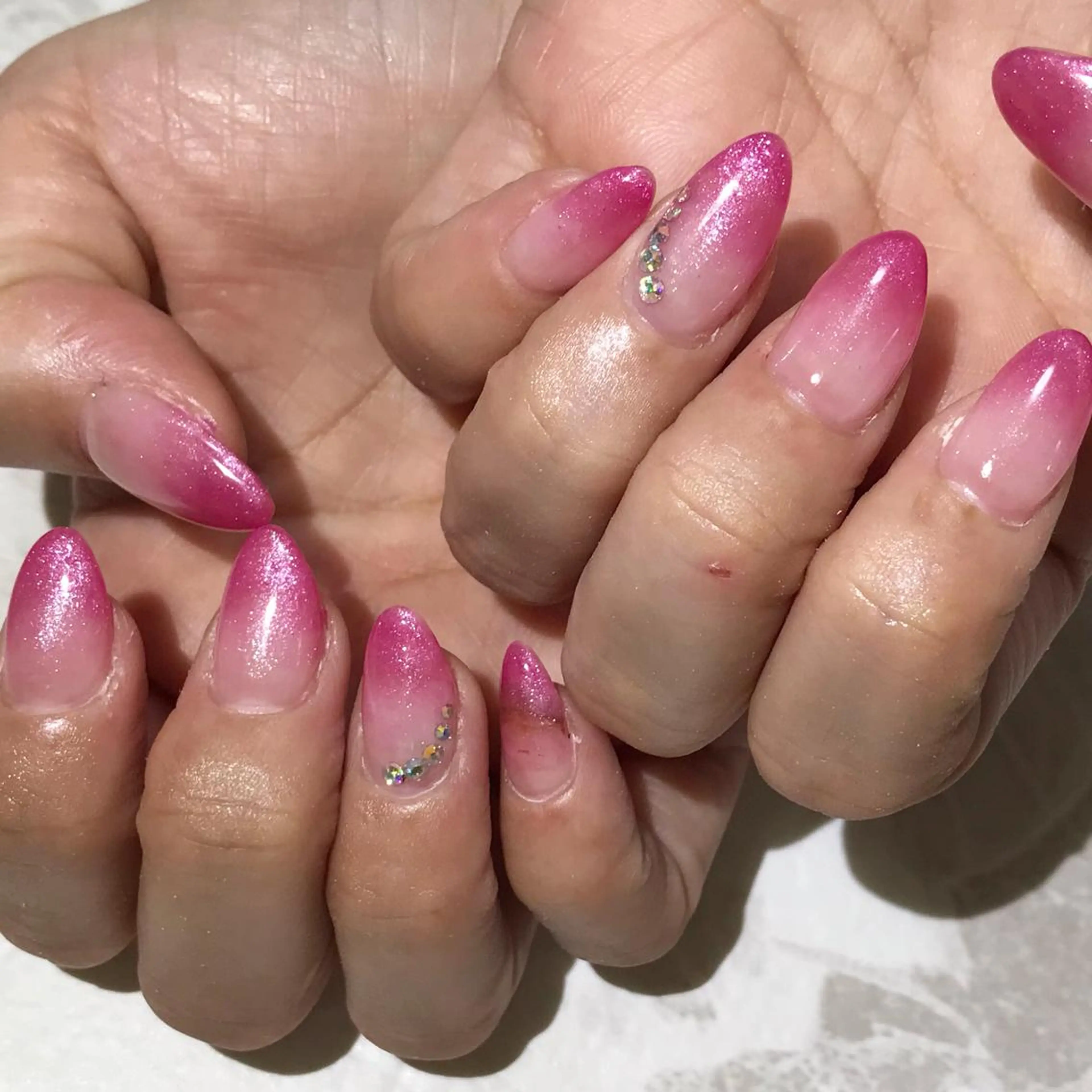 ネイル フットネイル ニュアンスネイル ピンク シンプルネイル 春ネイル nail fufla ♡yamane♡のネイルデザイン