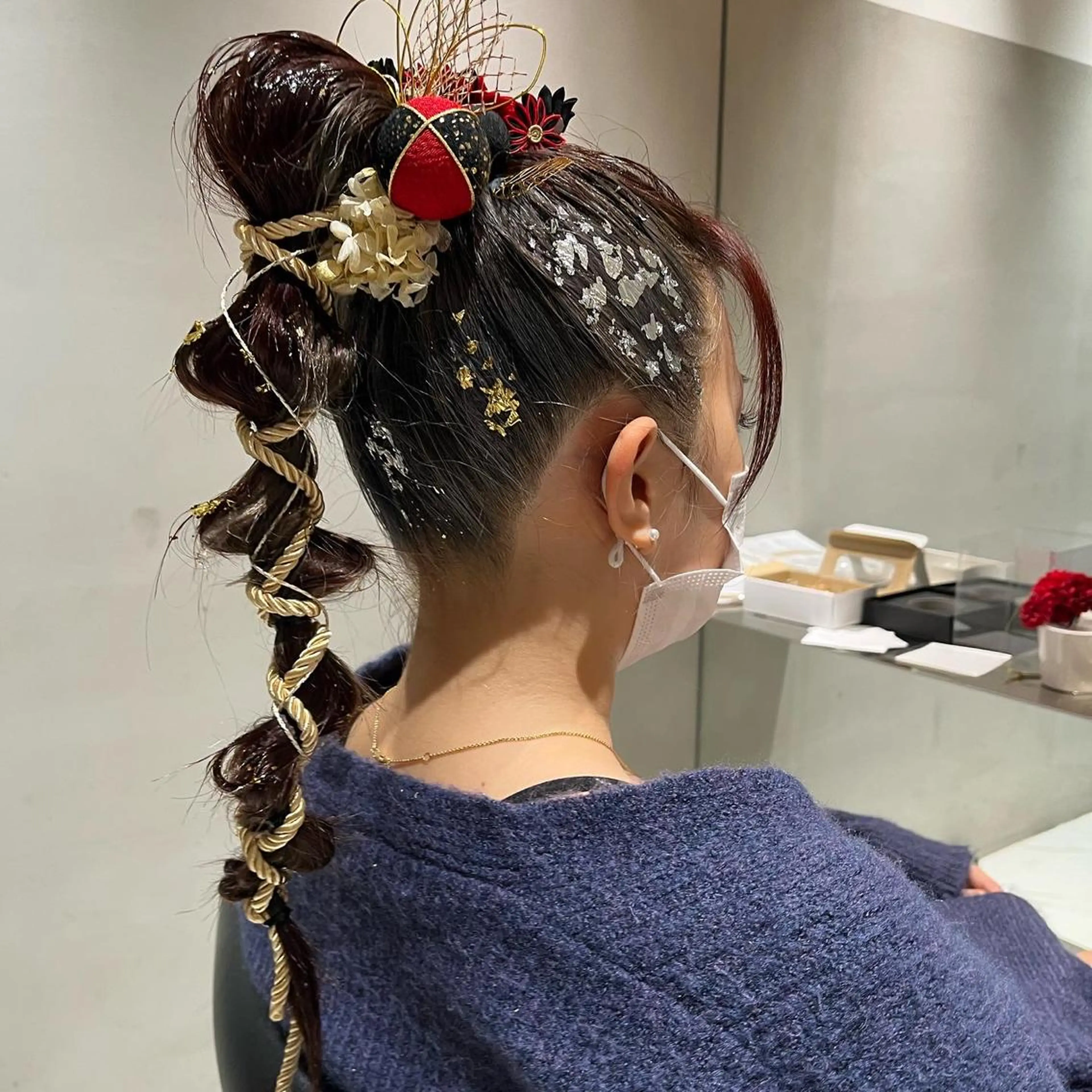 ロング ヘアアレンジ ラベンダーベージュ ピンクブラウン レッドブラウン ボブ 顔周りカット stylist ◎RUKI.のヘアスタイル