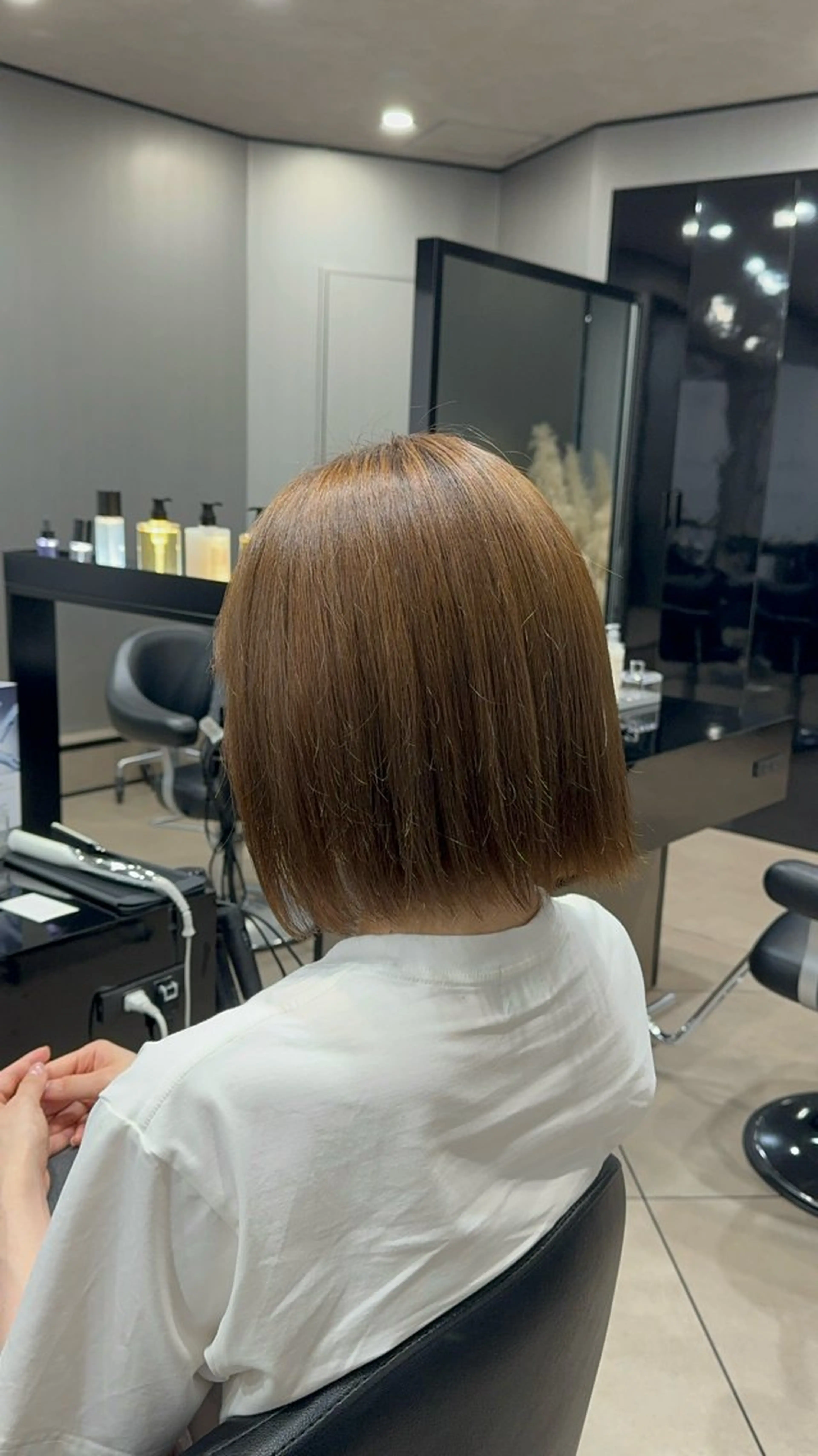 ミディアム カラー ヘアカラー 池田 龍生のヘアスタイル