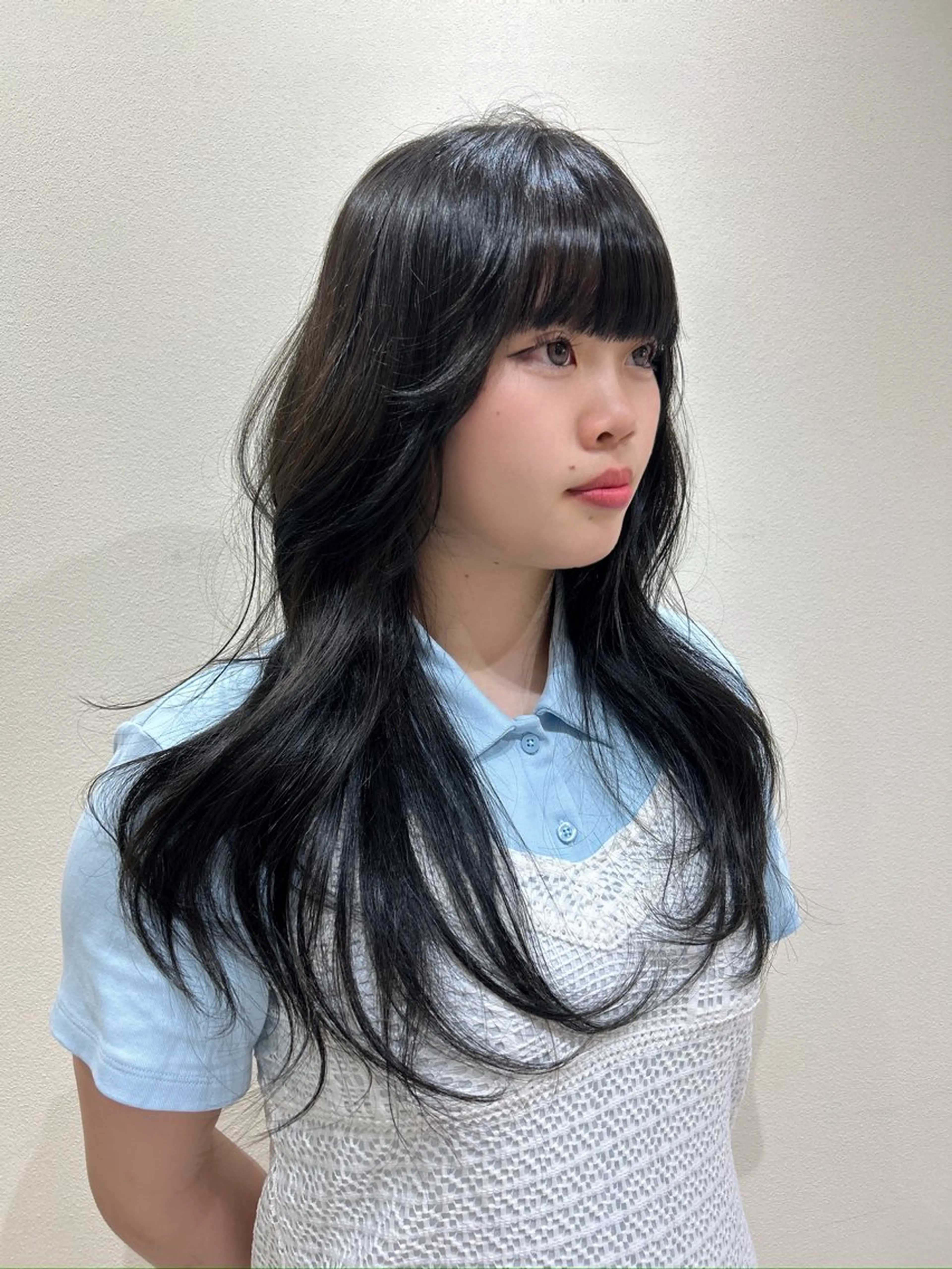 ロング 髪質改善 韓国風ヘア ヘアカラー hiyori🎀/艶 カラー/レイヤーのヘアスタイル