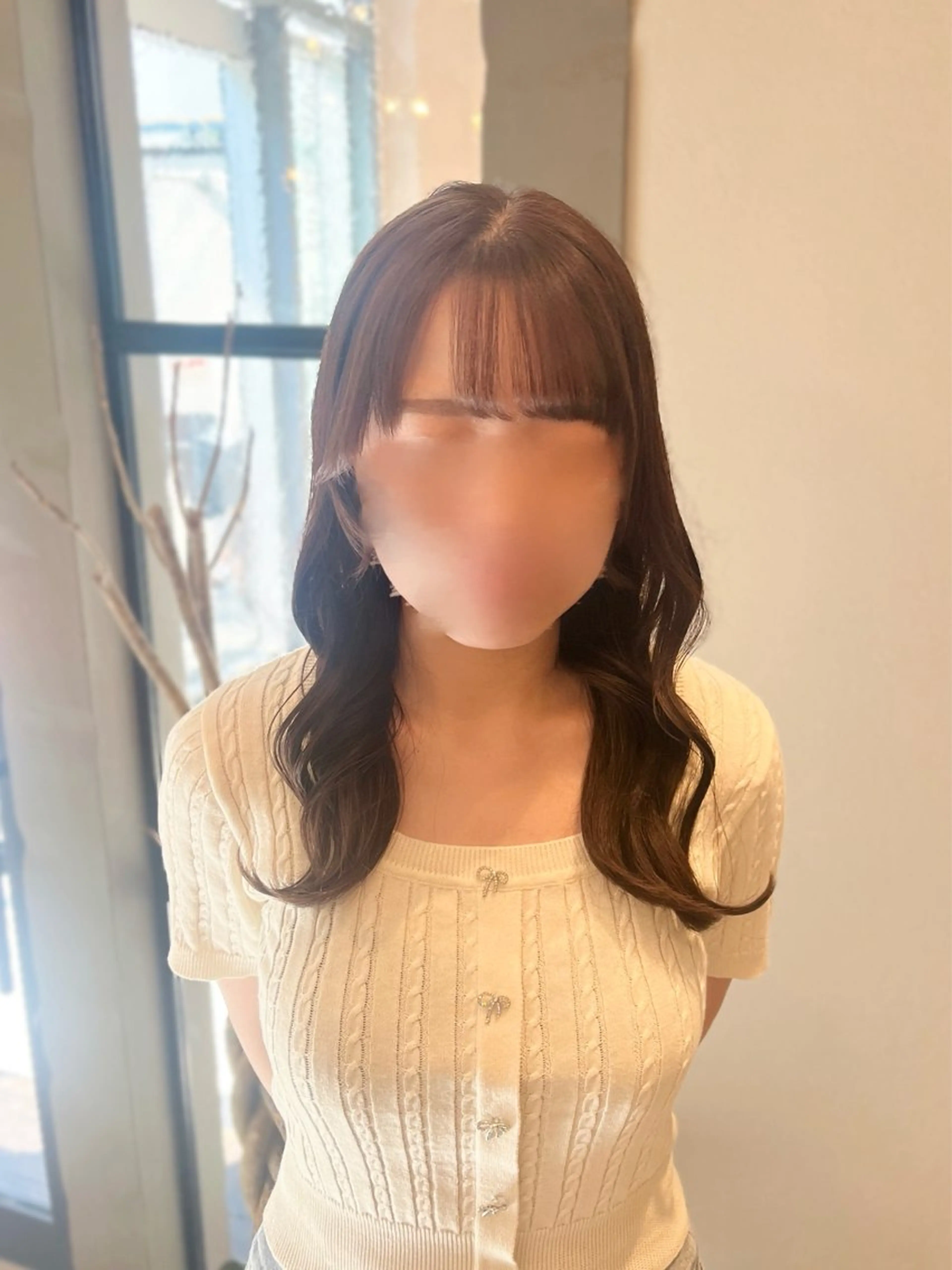 🎟️【小顔カット＋カラー＋４stepトリートメント】の写真