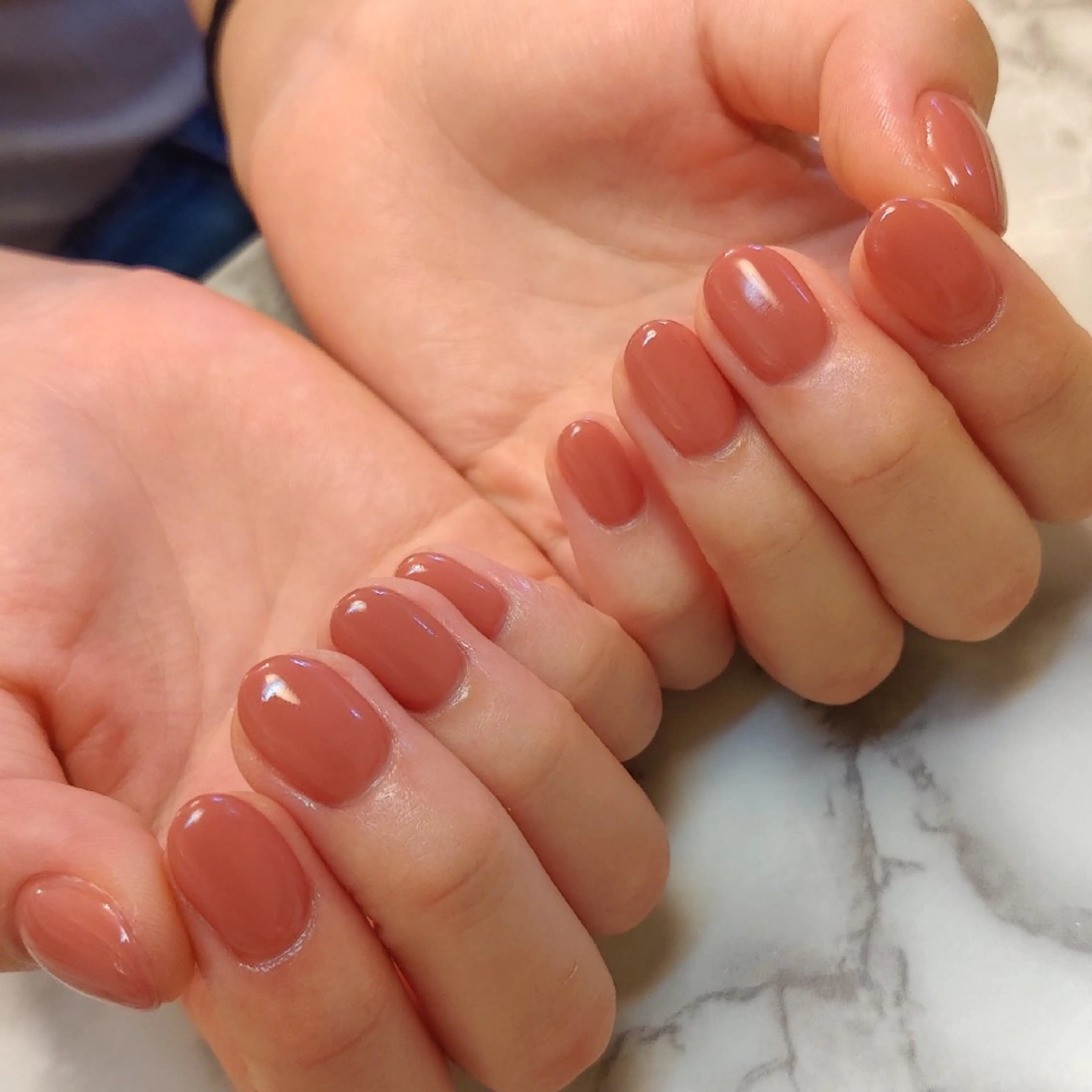 ネイル ワンカラーネイル ジェヌインネイル 河内のネイルデザイン