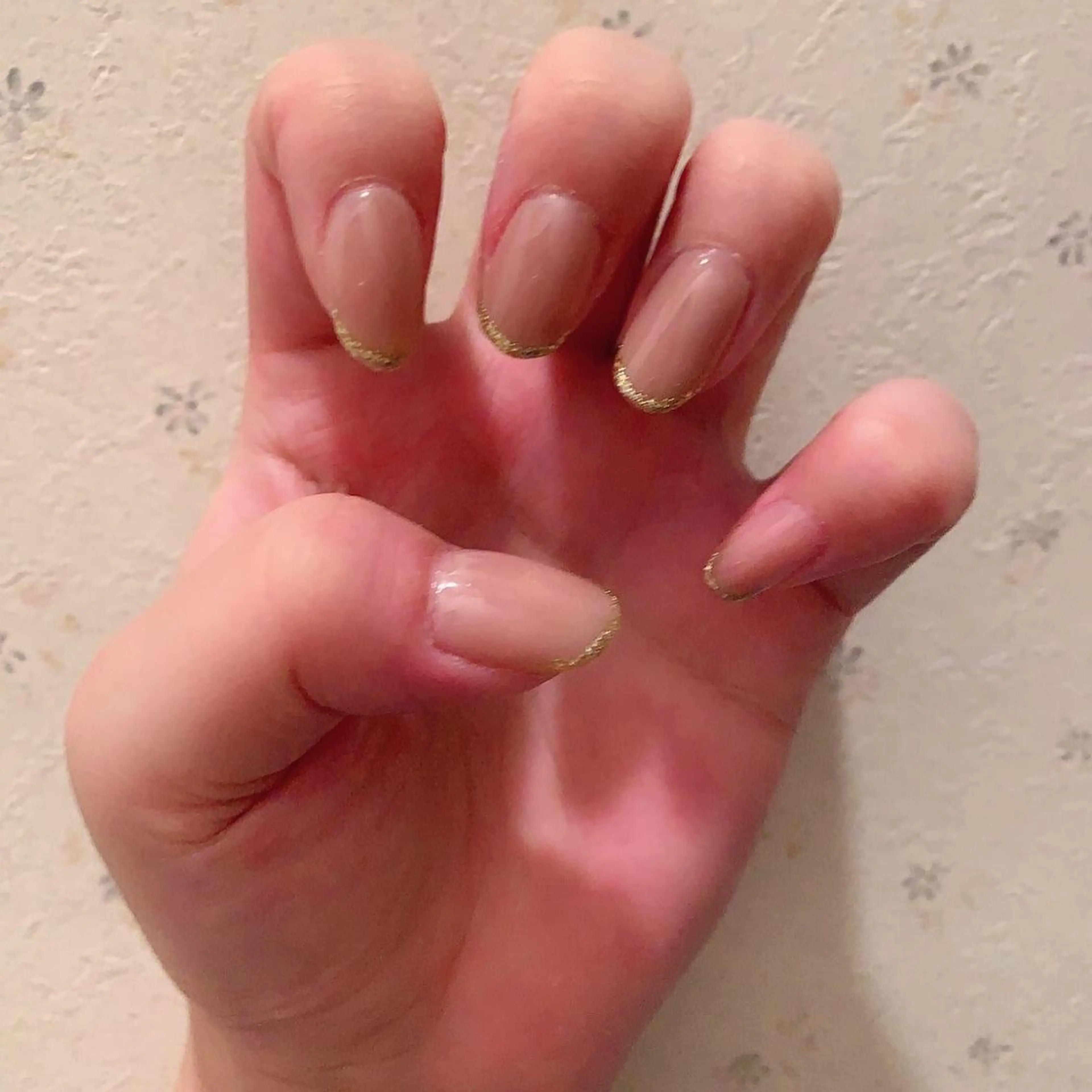 ネイル ラメ(グリッター) ワンカラーネイル 奥園 良恵のネイルデザイン