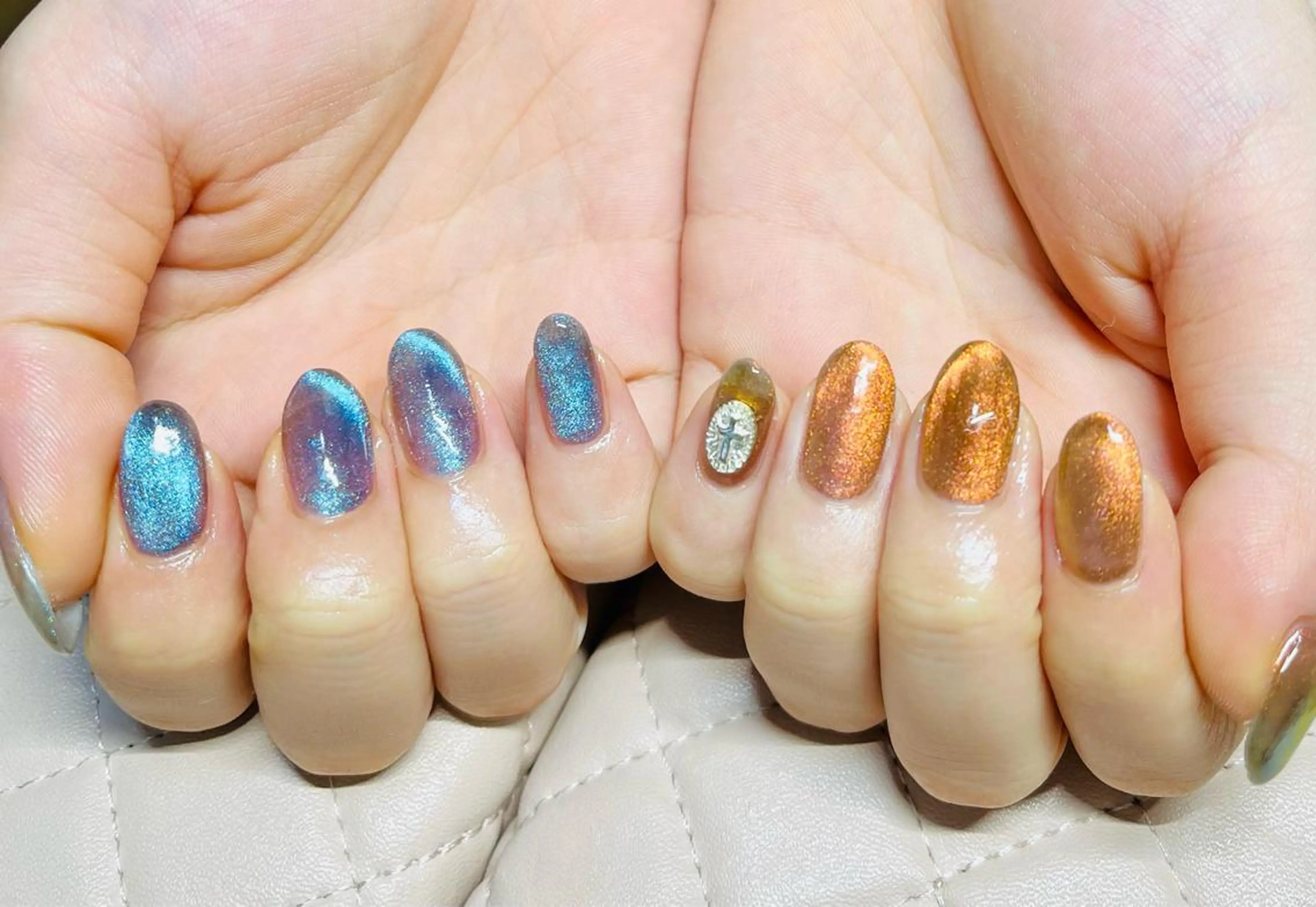 ネイル ハンドネイル goldgleams ちなのネイルデザイン