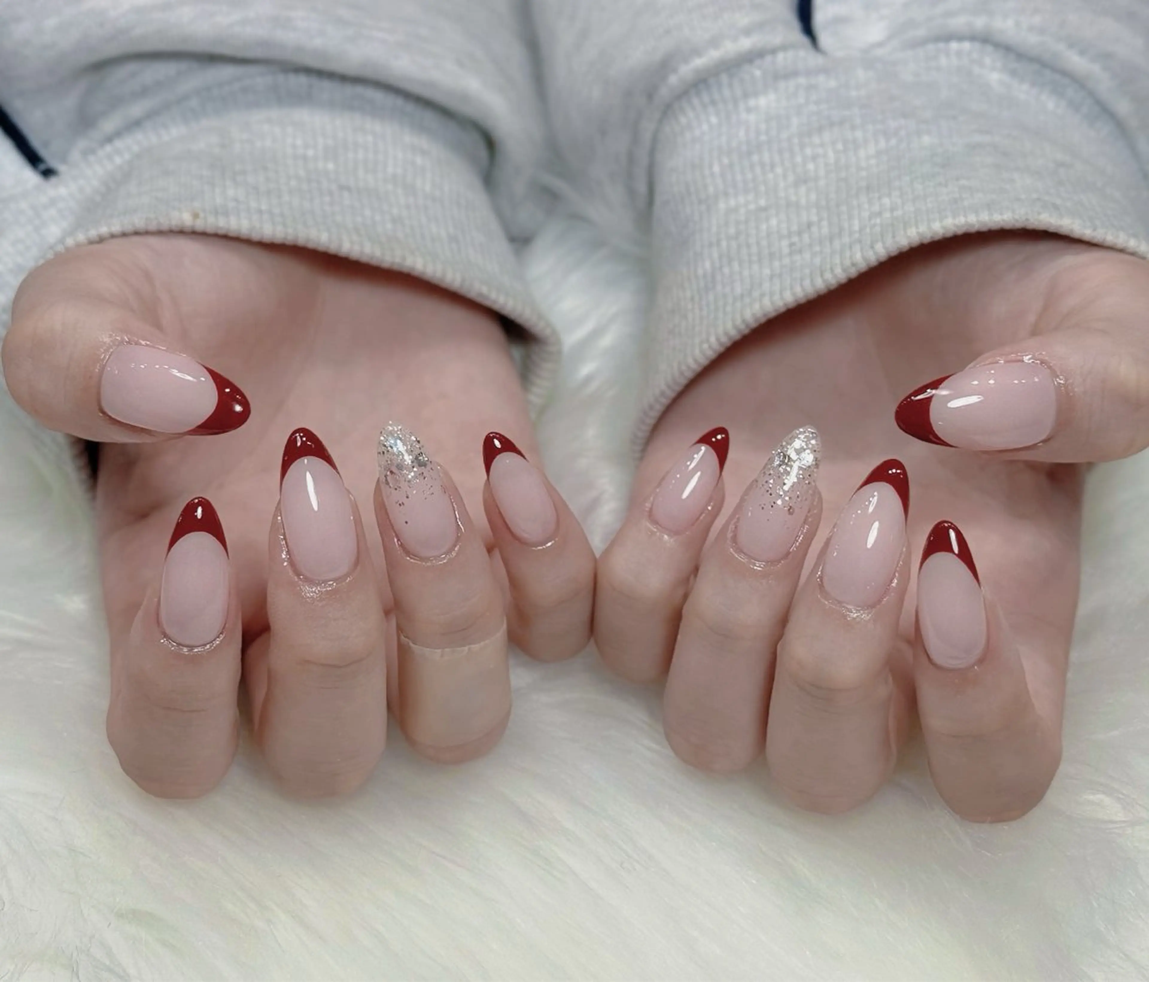 ネイル アートネイル オーロラネイル ジェルネイル 韓国ネイル ロングネイル ハンドネイル Nichi Nailsのネイルデザイン