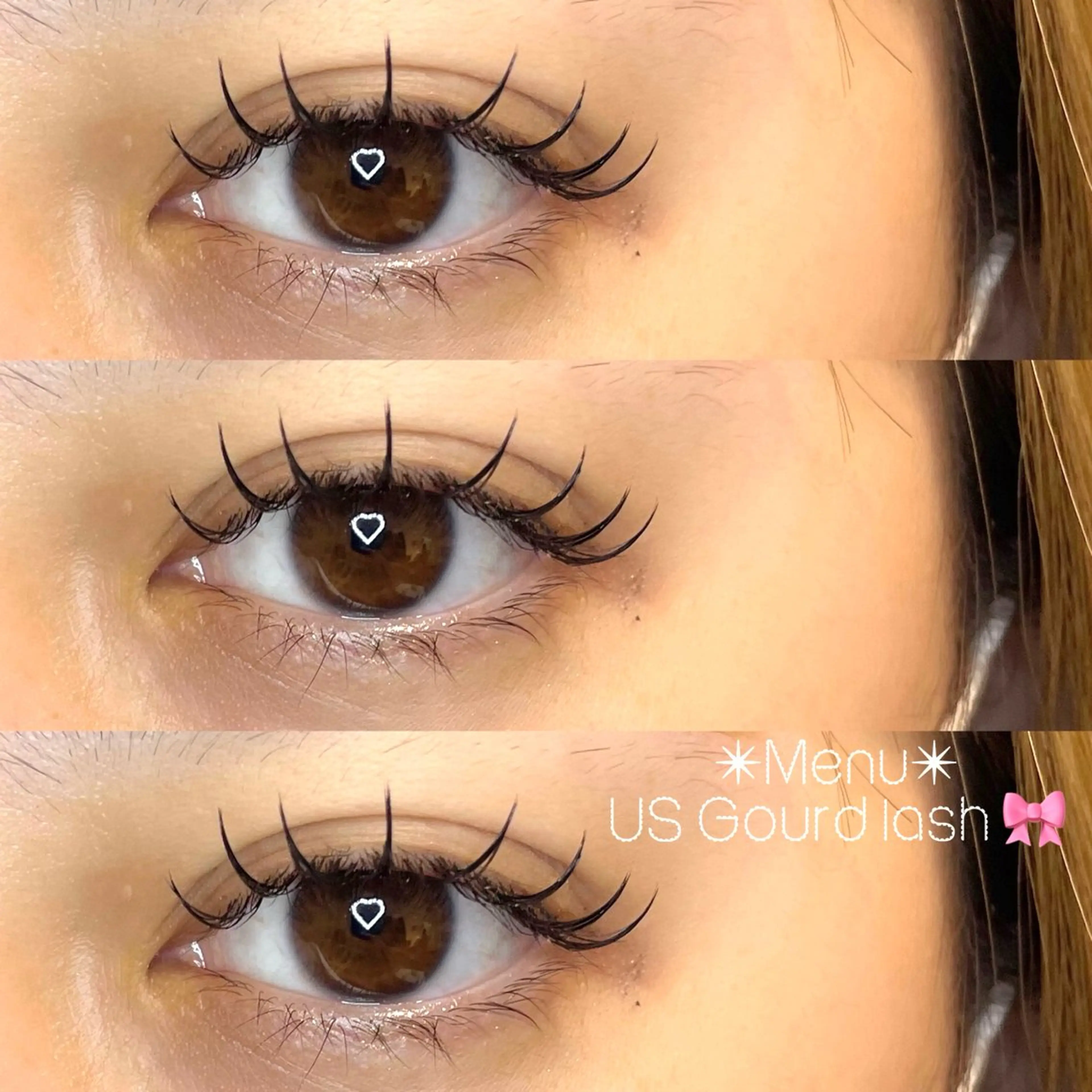 マツエク・マツパ 束感まつ毛 韓国風まつげ 🍒Rye🍒のマツエク・マツパデザイン