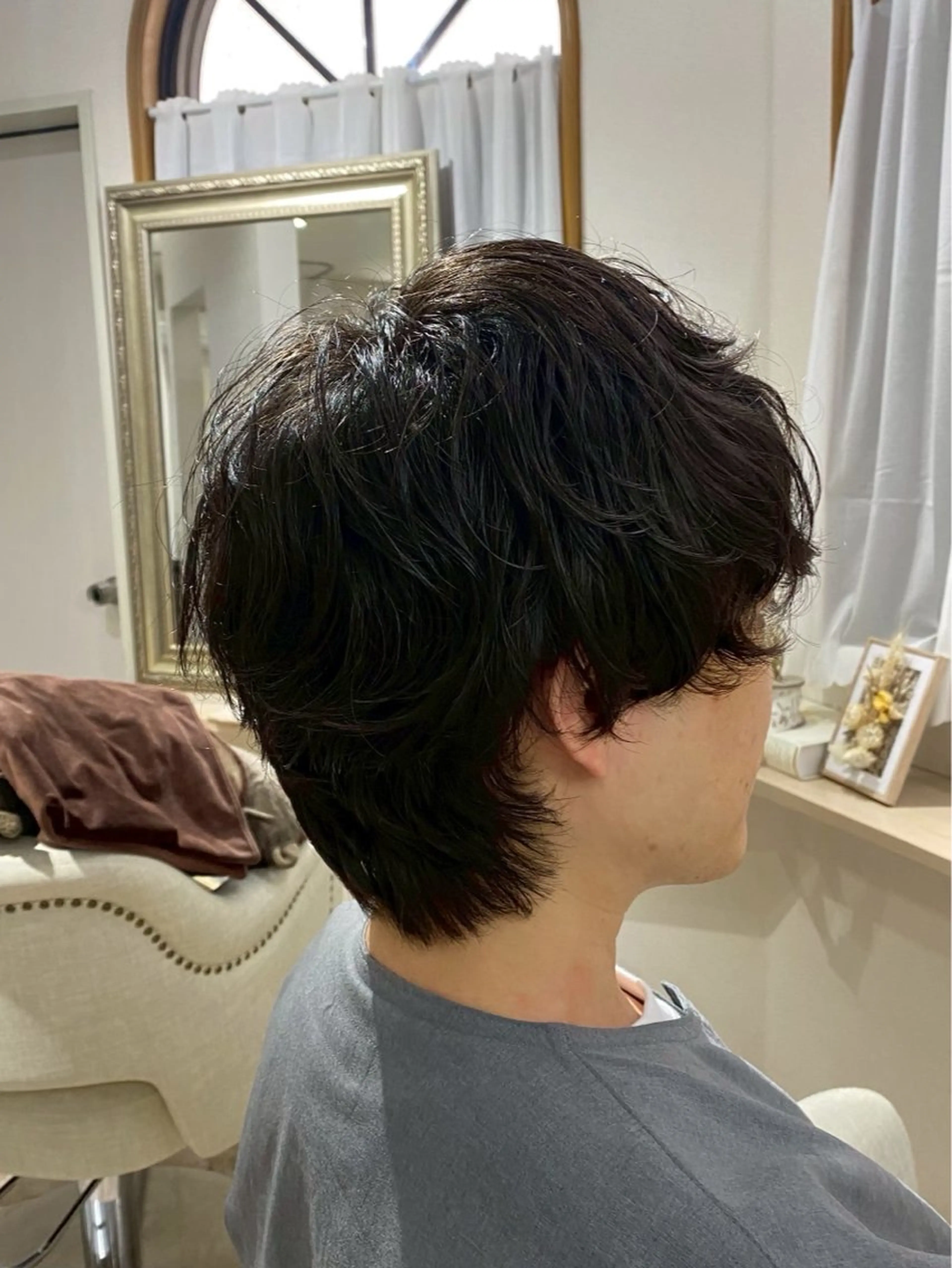 カラー メンズ 縮毛矯正 山本 優音のヘアスタイル