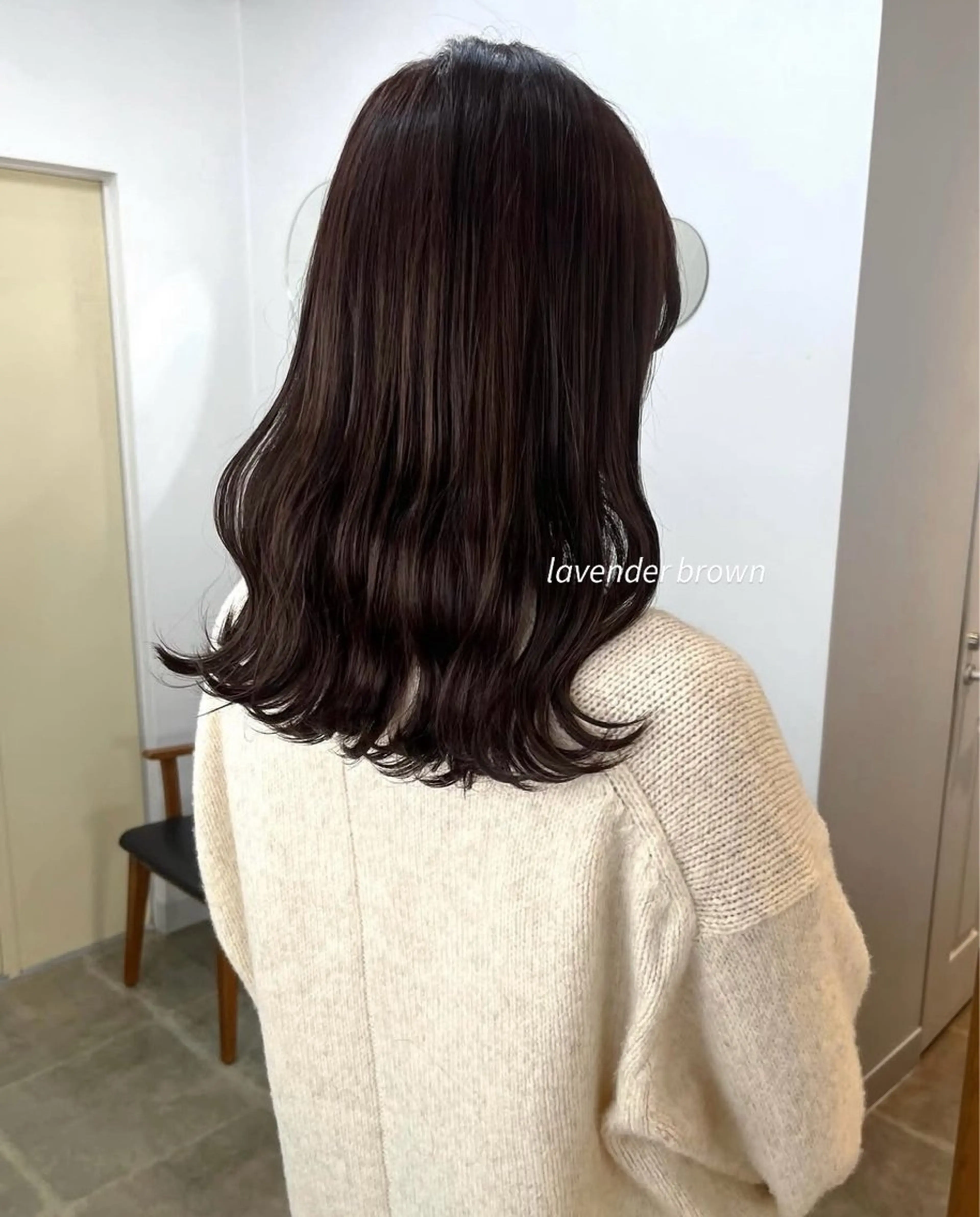 カラー ブラウンカラー ラベンダーカラー haif所属・都築 初果のヘアスタイル