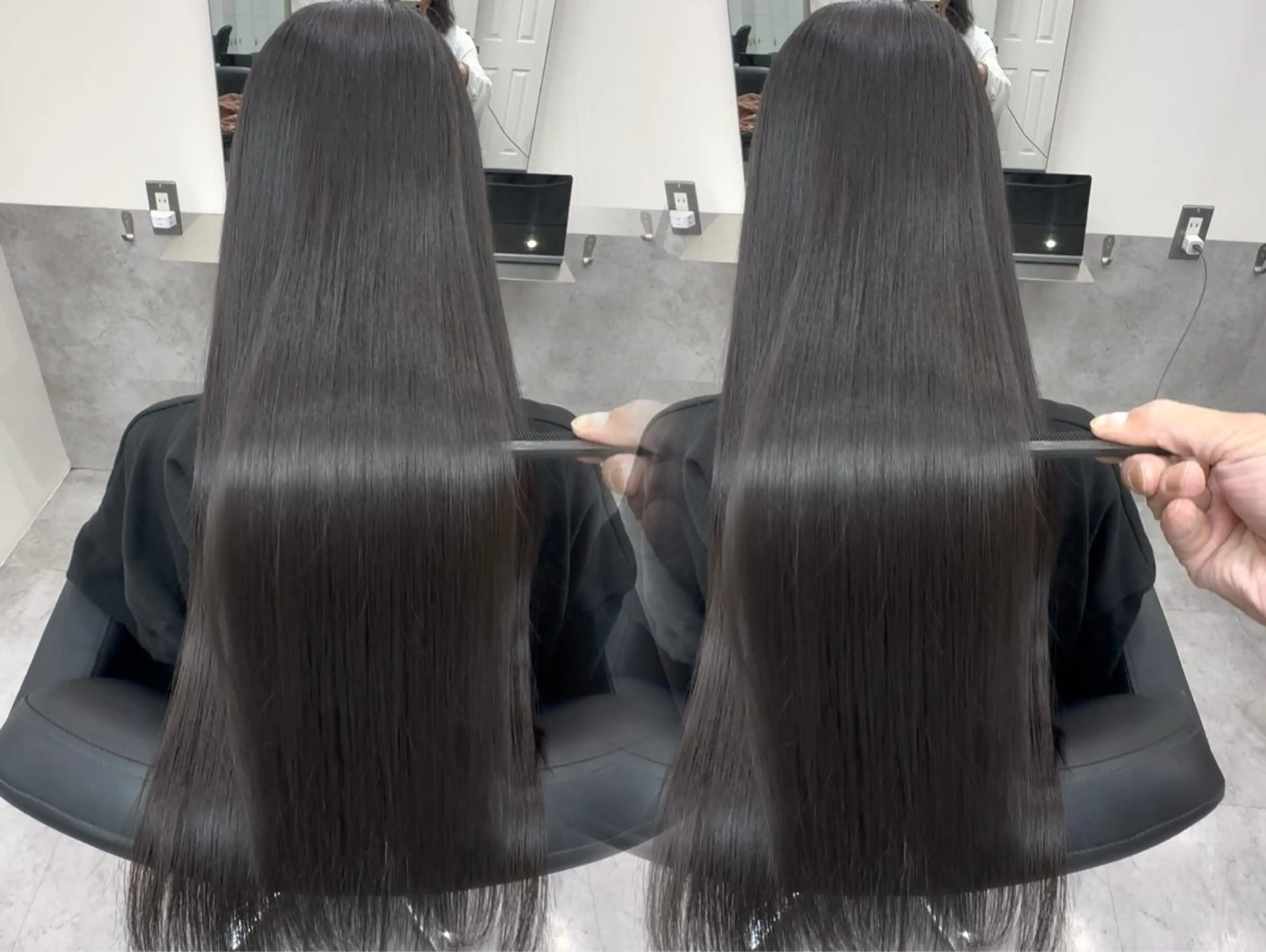 ロング トリートメント 🫧とぅるん艶髪🫧 透明感カラー×猿渡のヘアスタイル