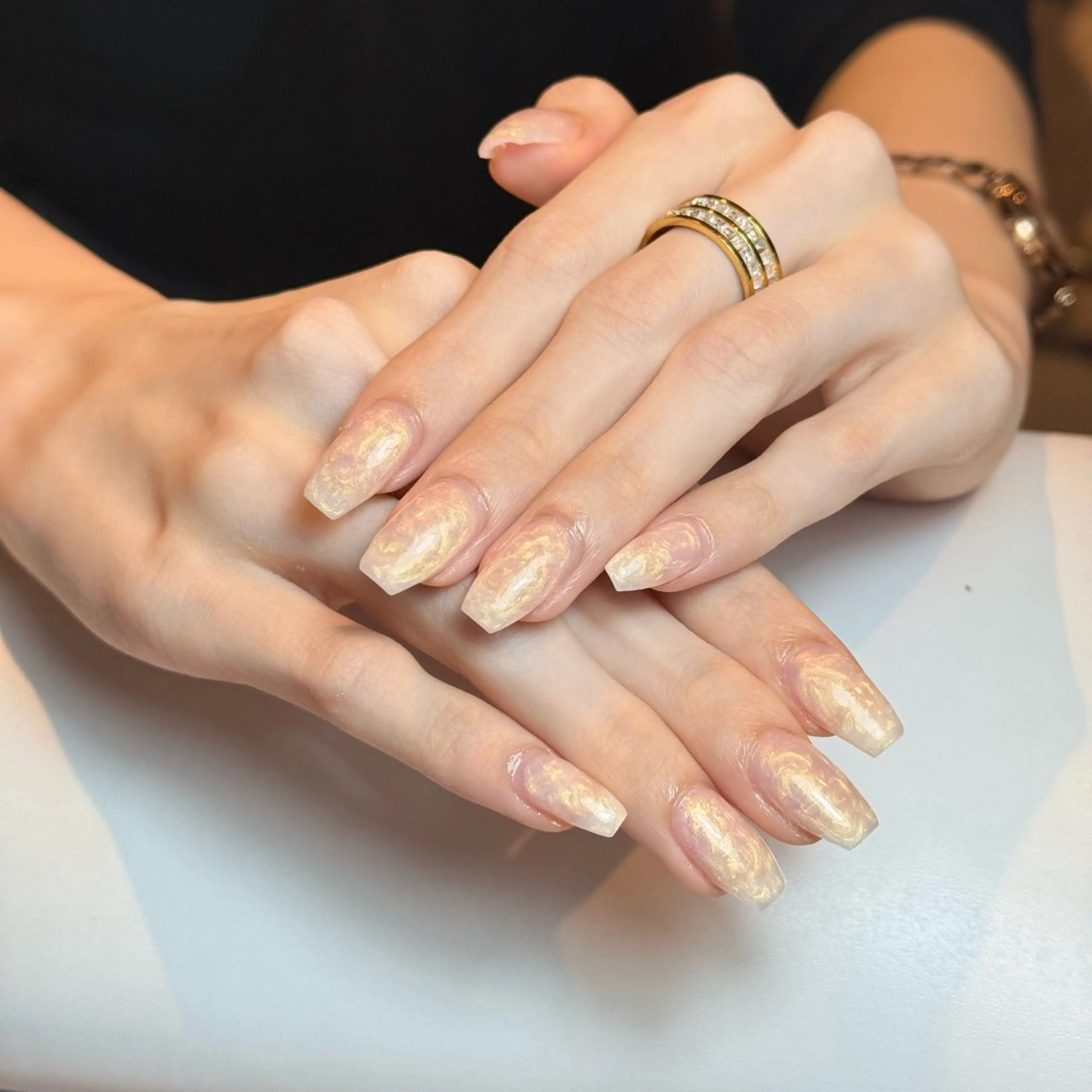 ネイル アートネイル チークネイル フレンチネイル グラデーション キラキラネイル ハンドネイル Risa_ Nailのネイルデザイン