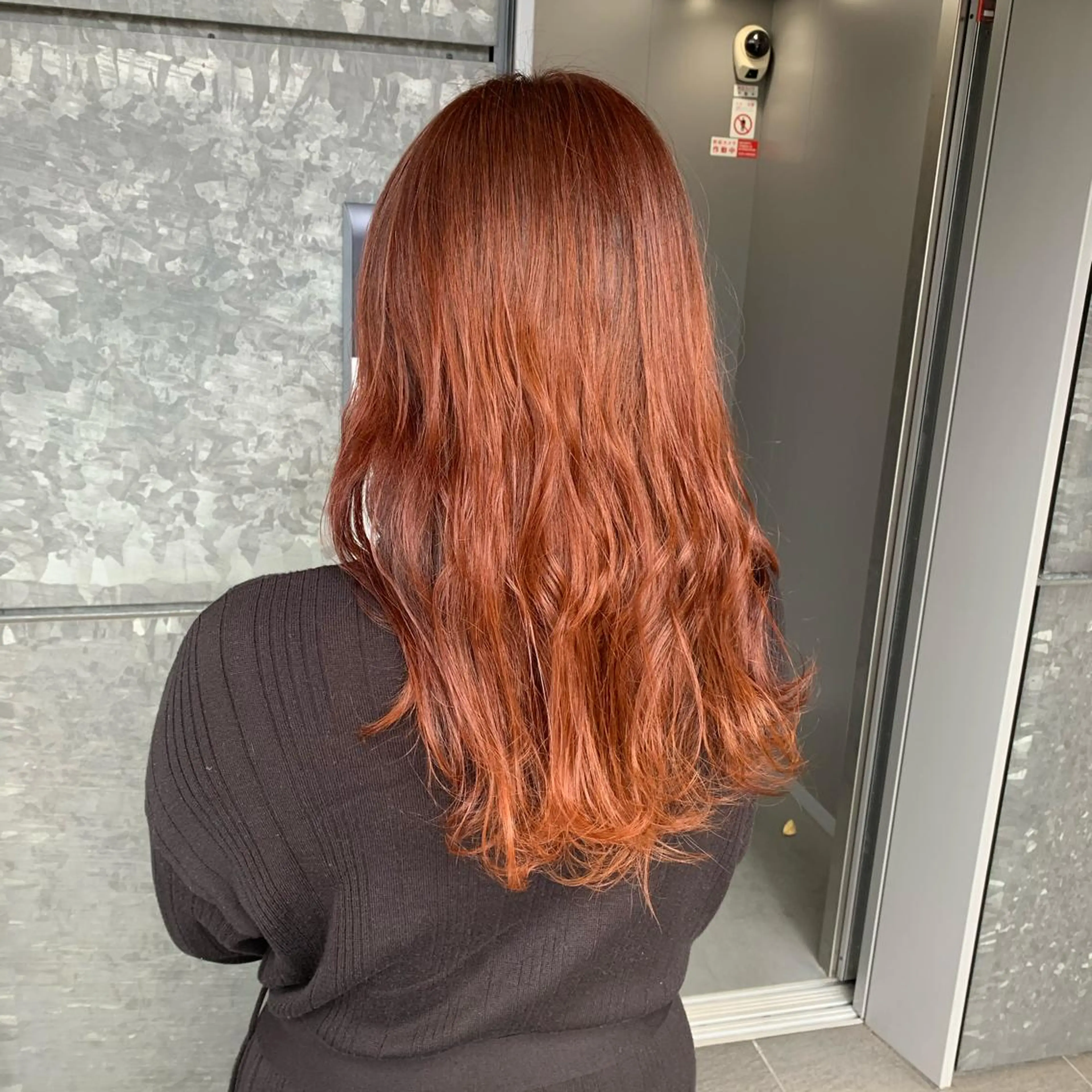 ロング カラー オレンジ 髪質改善/白髪ぼかし KENTAのヘアスタイル