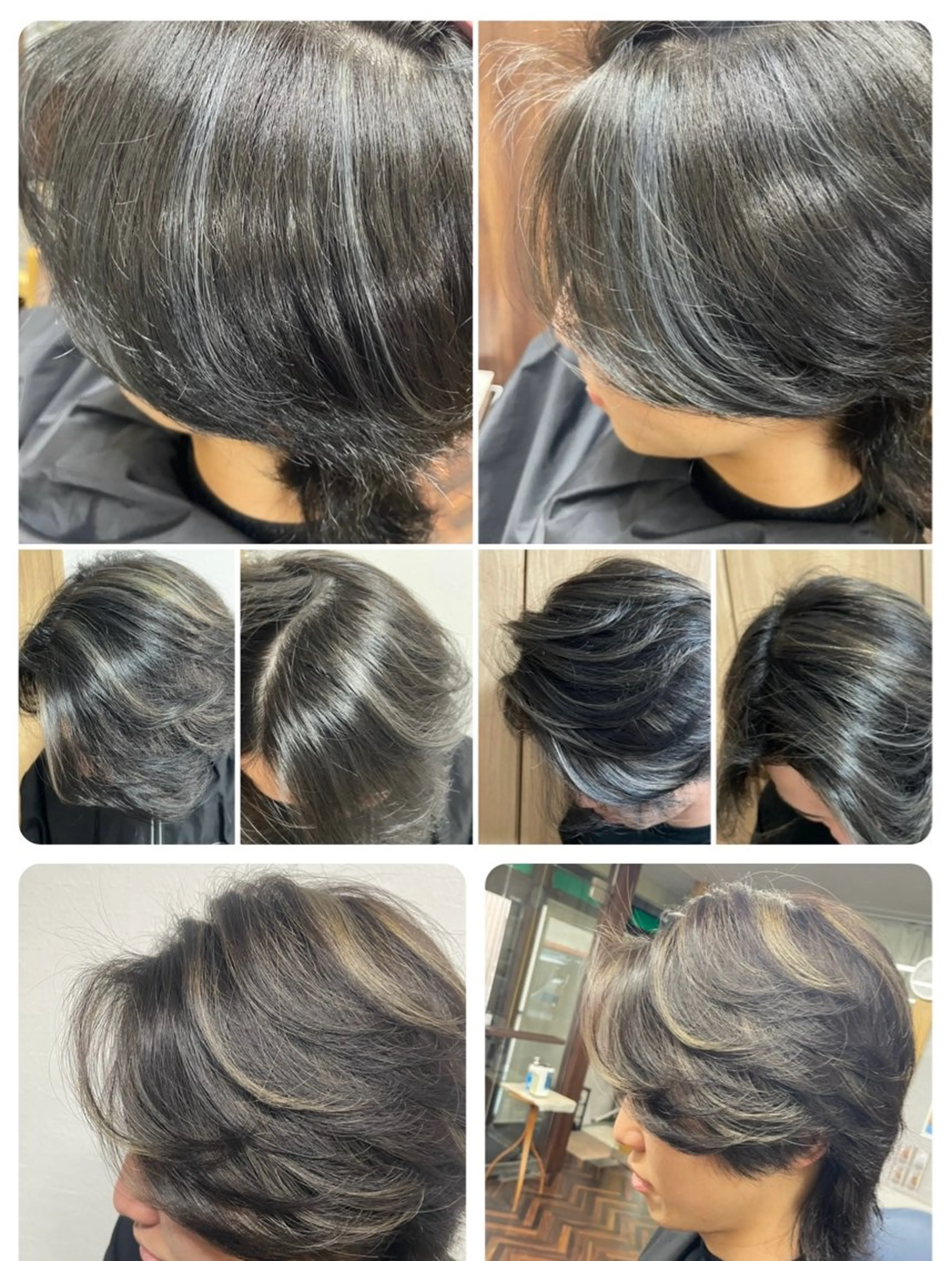 メンズ メンズハイライト katae sayoriのヘアスタイル